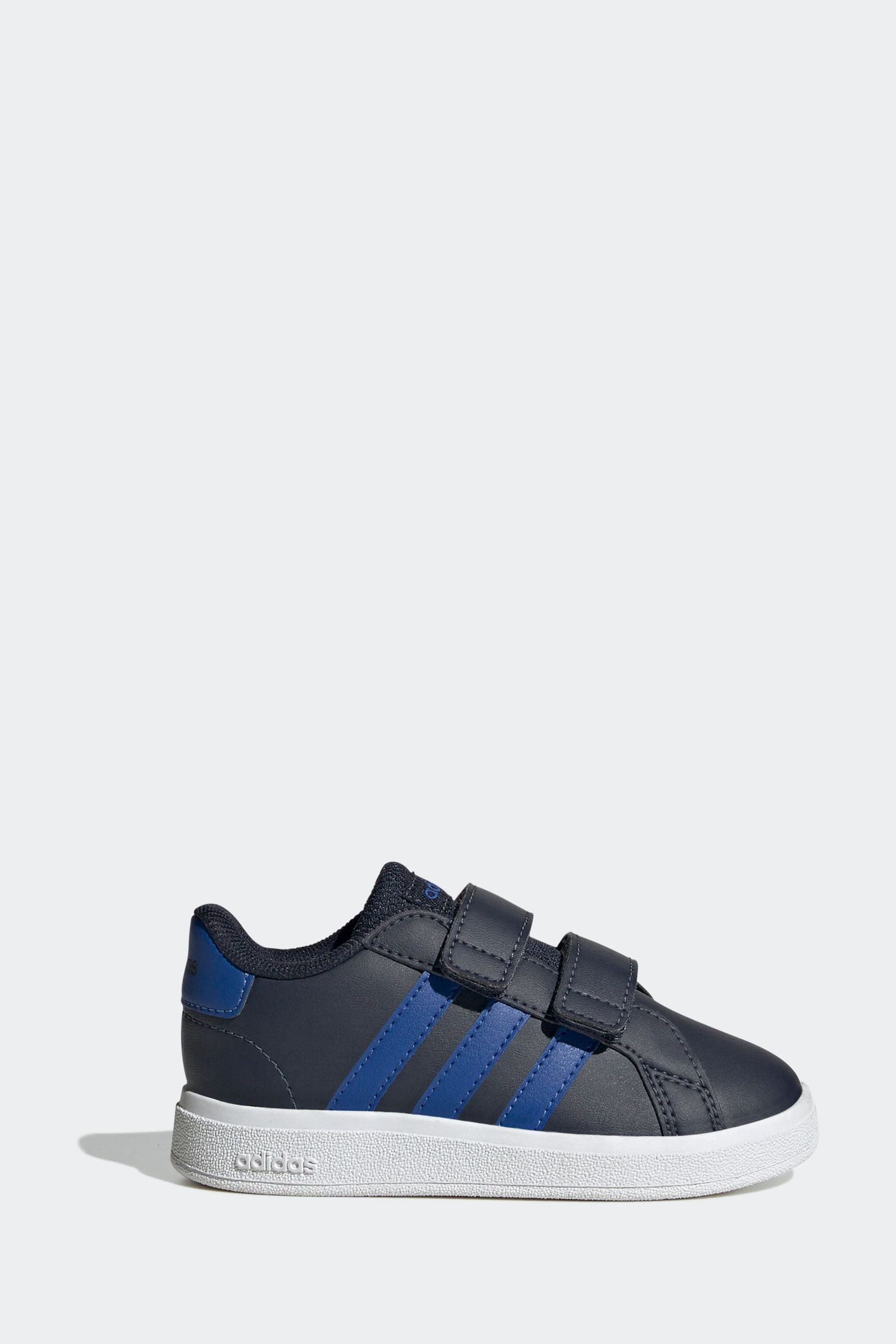 adidas Blue/Black Grand Court 2.0 Infant Trainers