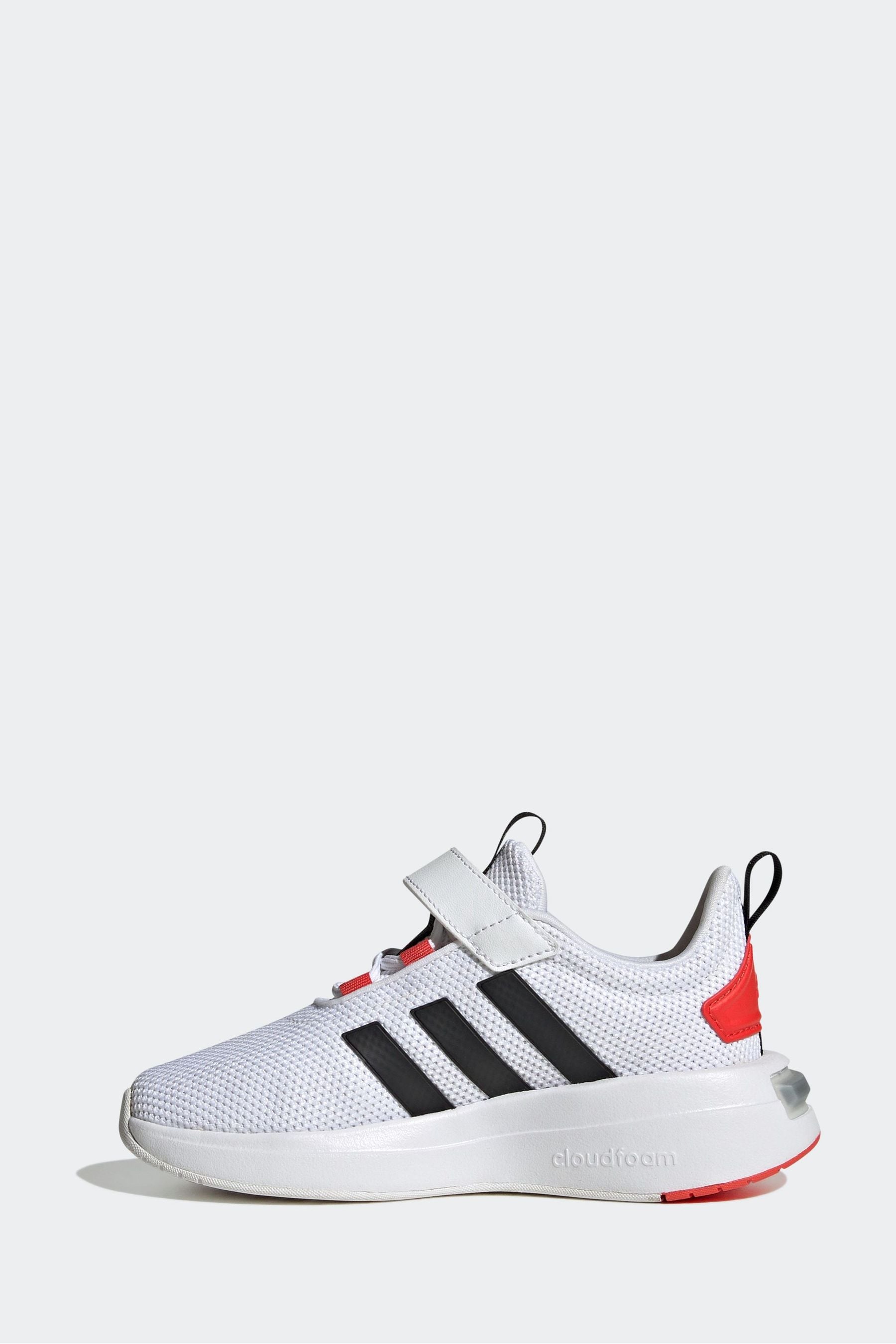 White adidas Kids Sportswear Racer TR23 Trainers