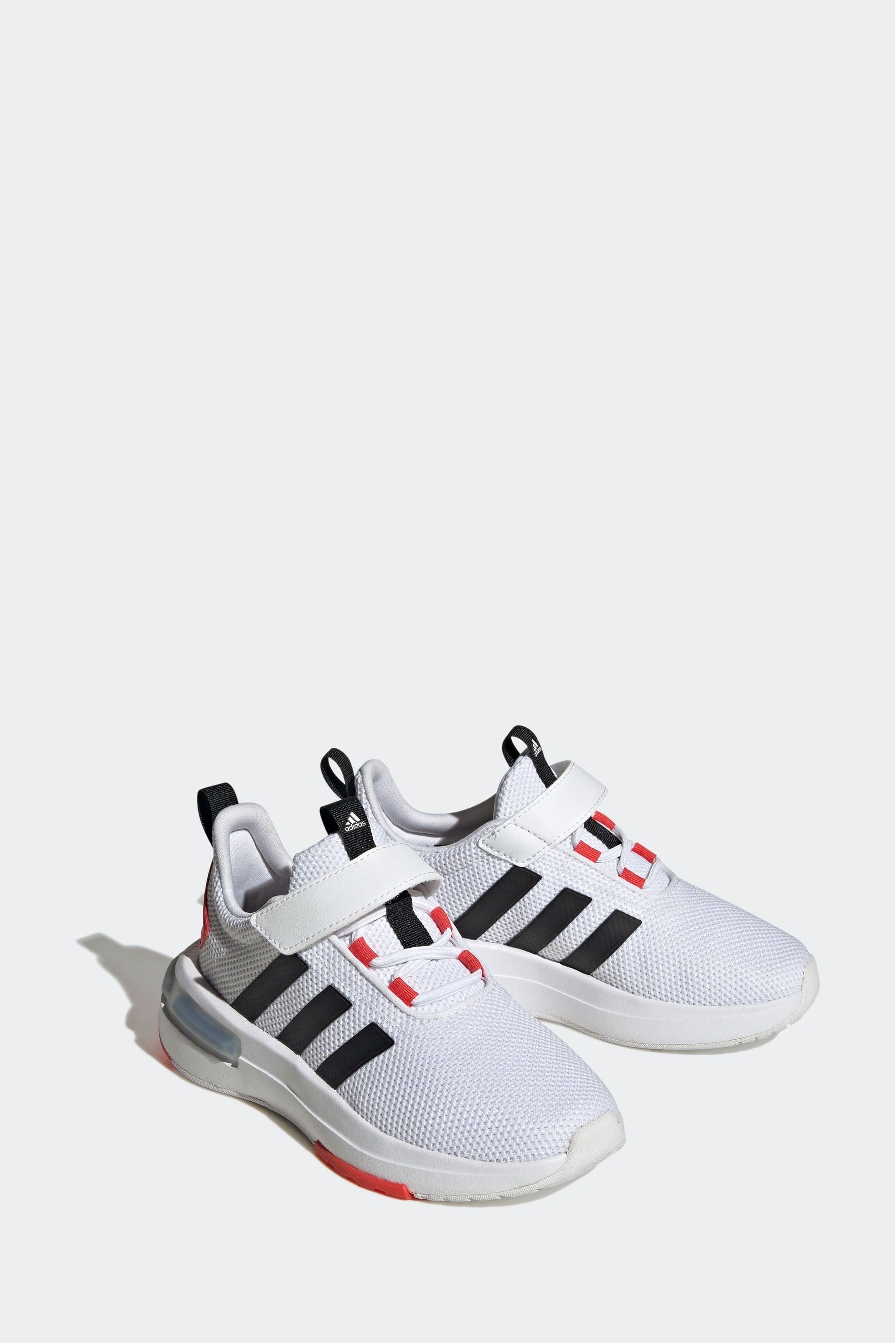 White adidas Kids Sportswear Racer TR23 Trainers