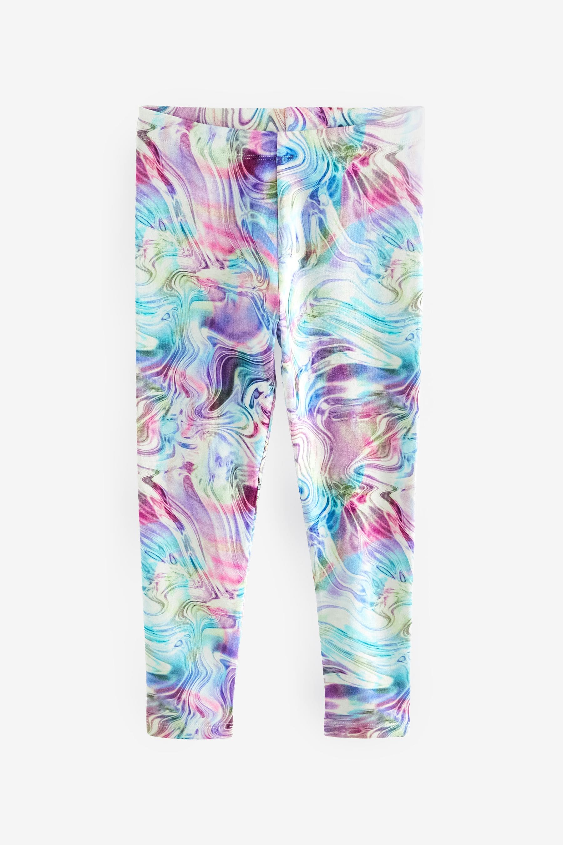 Pink/Blue/Purple Printed Leggings (3-16yrs)