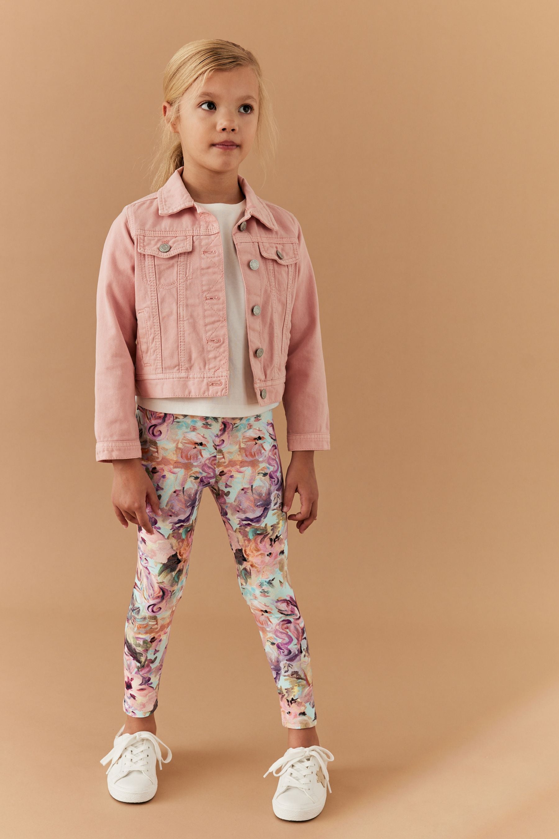 Floral Unicorn Printed Leggings (3-16yrs)