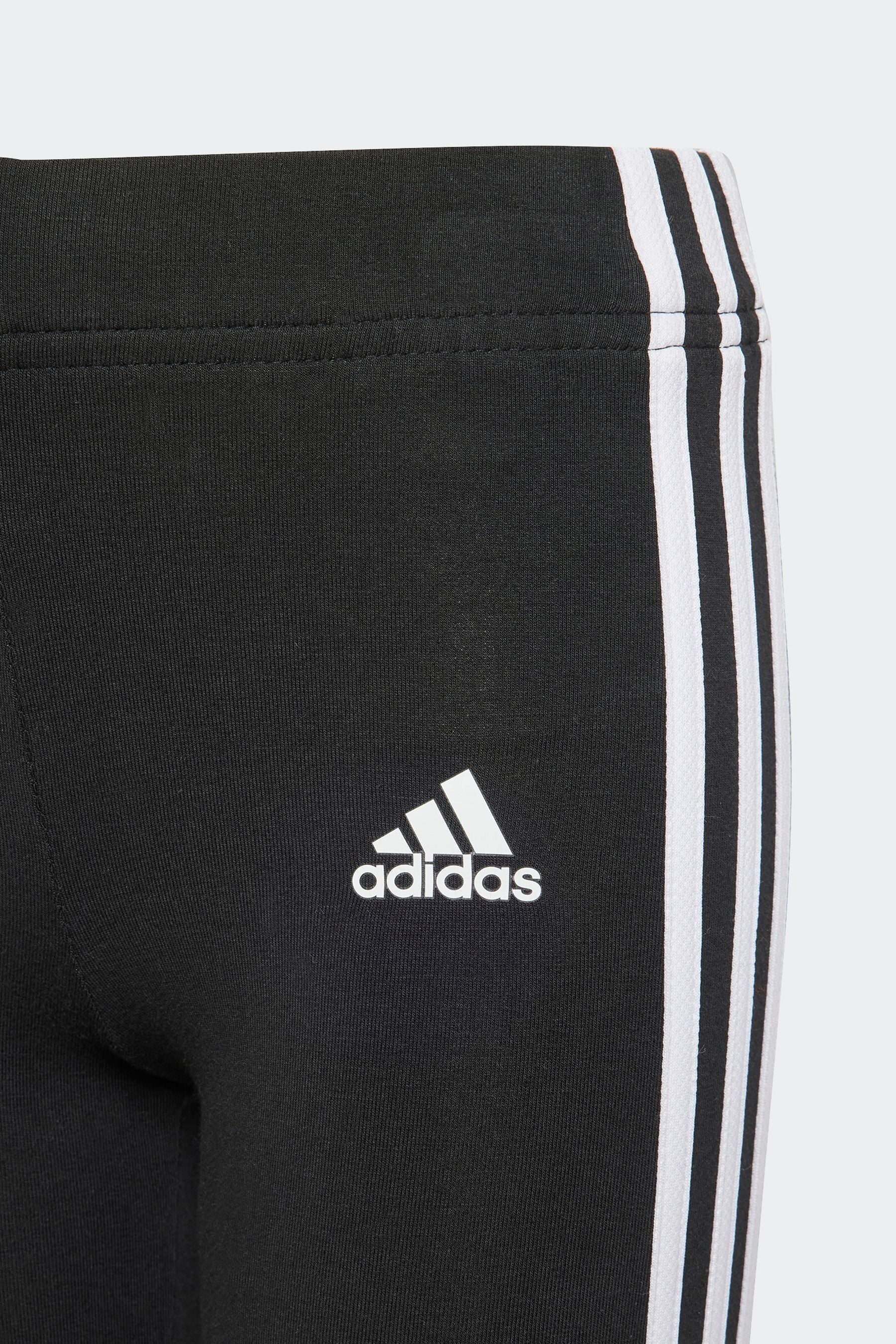 Black adidas Kids Sportswear Tiberio 3-Stripes Colorblock Fleece Leggings Set