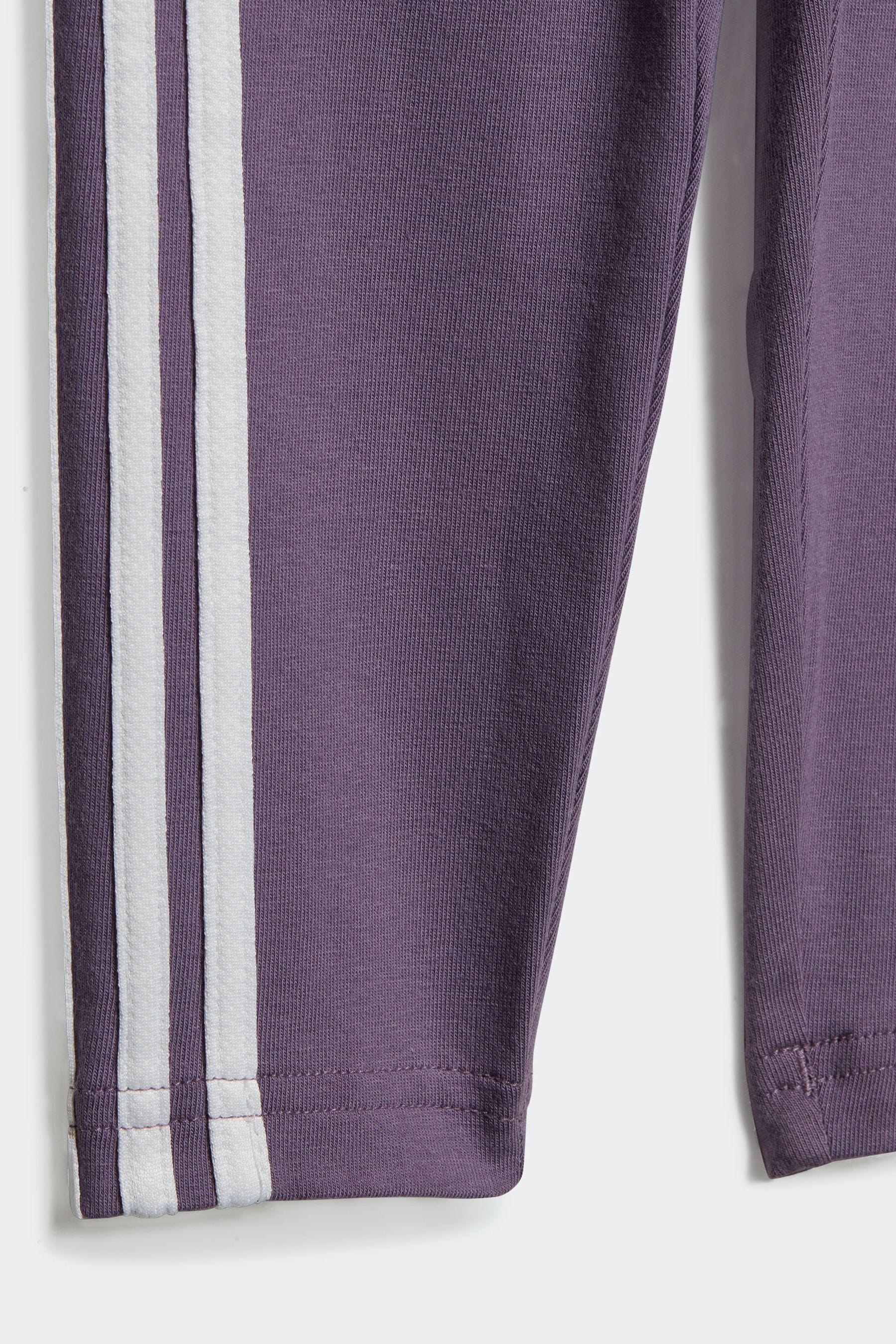 Purple adidas Infant 3-Stripe Tracksuit