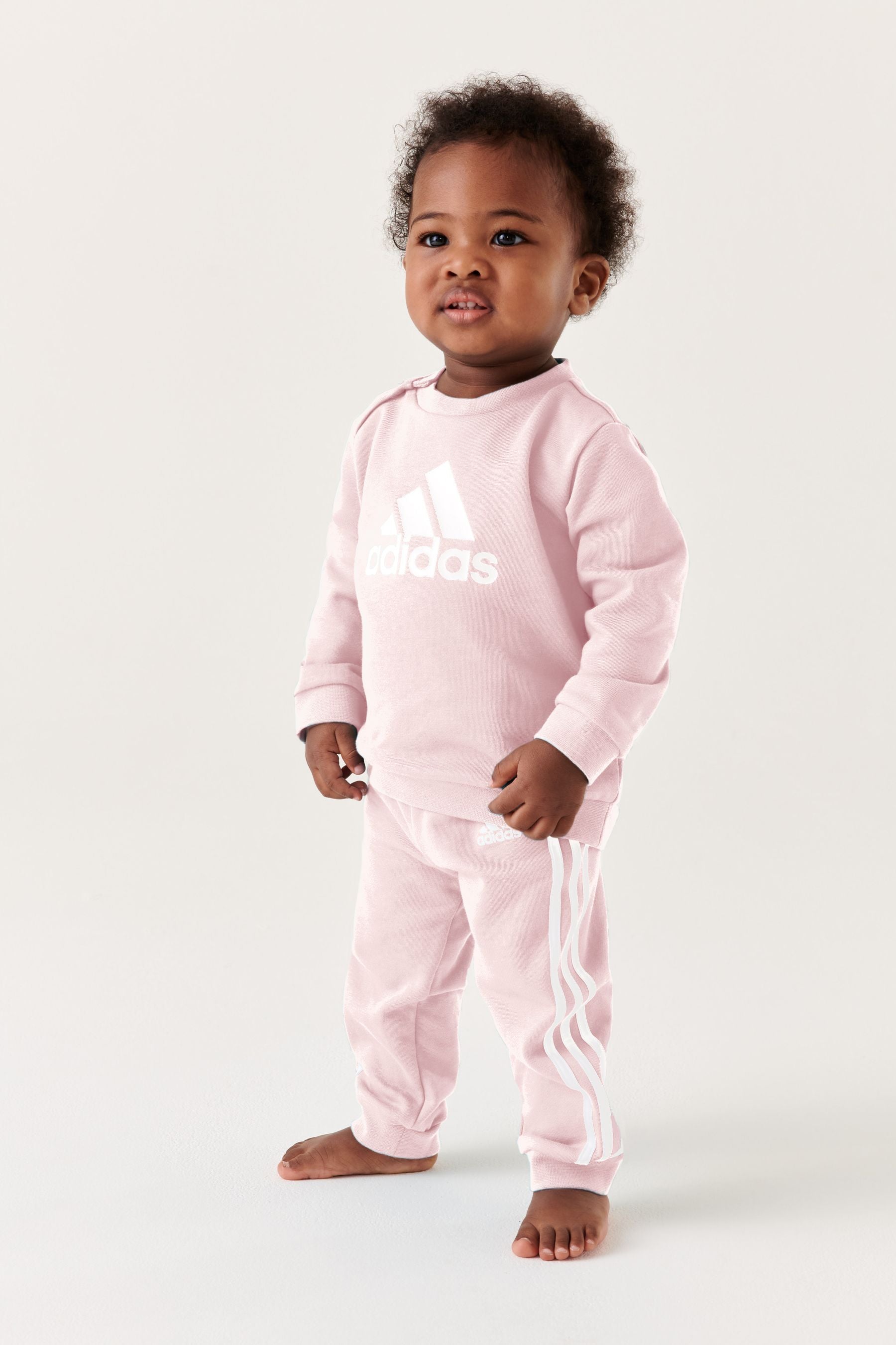 Pink adidas Sportswear Badge Of Sport French Terry Joggers