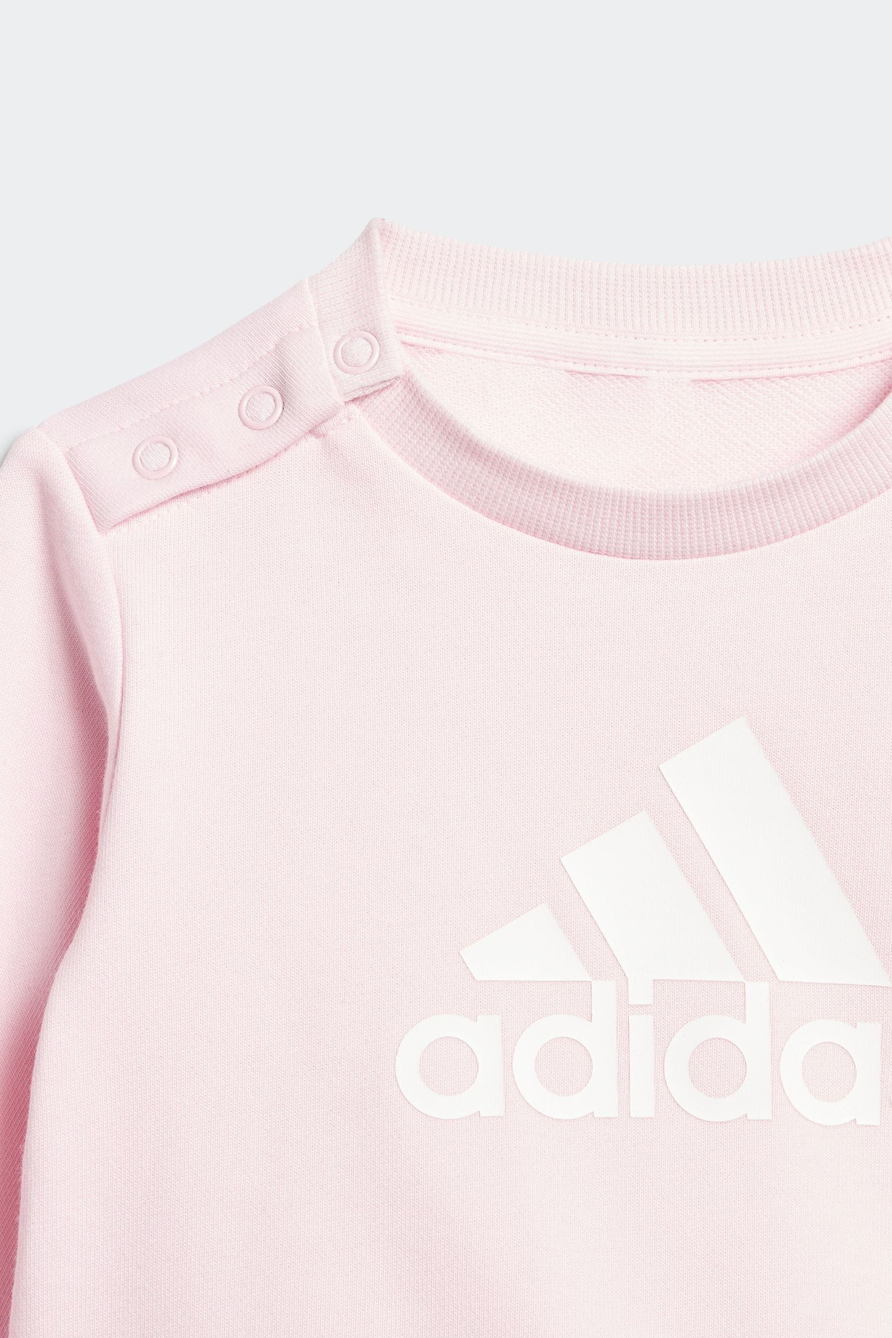 Pink adidas Sportswear Badge Of Sport French Terry Joggers