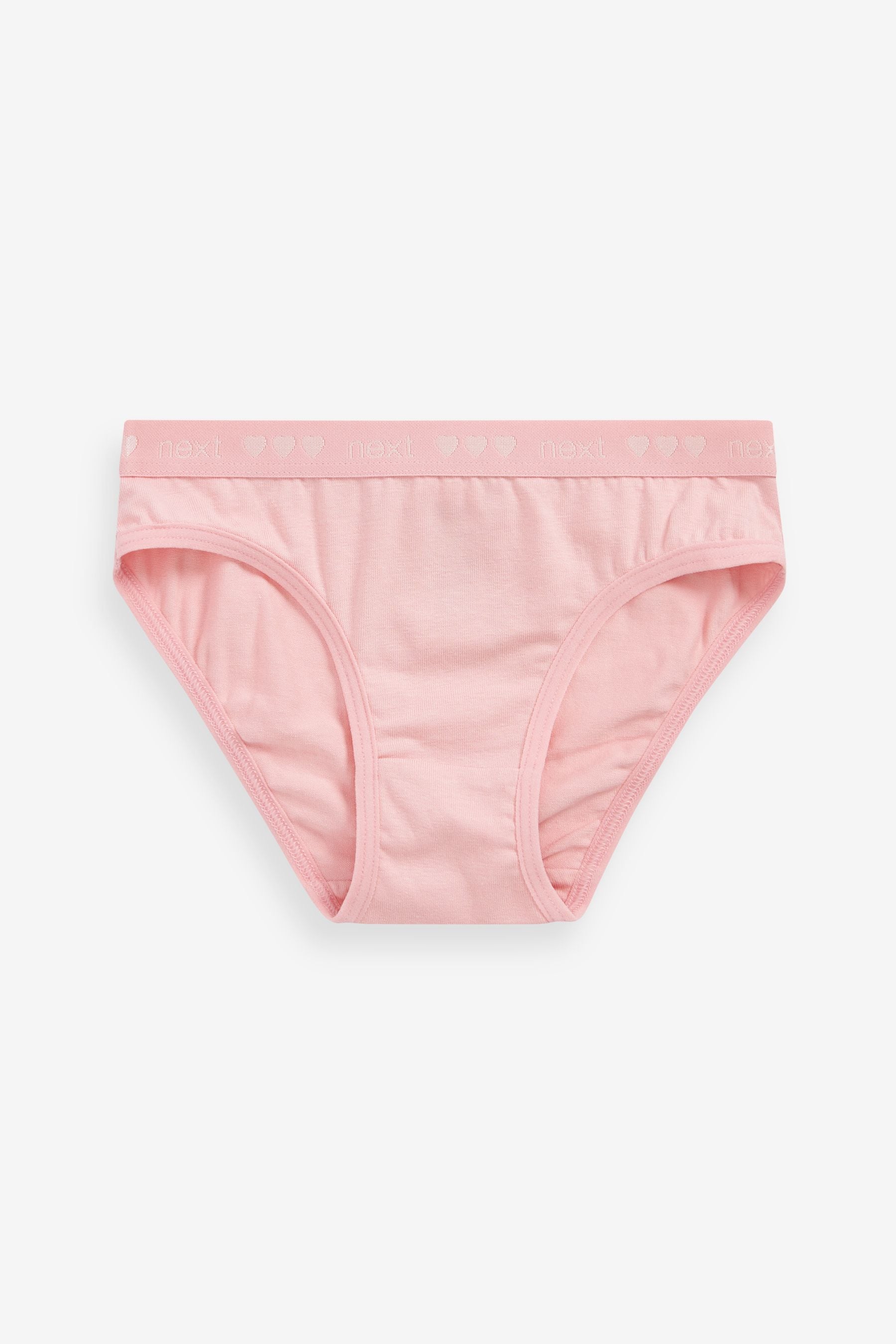 Pink Heart Elastic Character Briefs 5 Pack (3-16yrs)