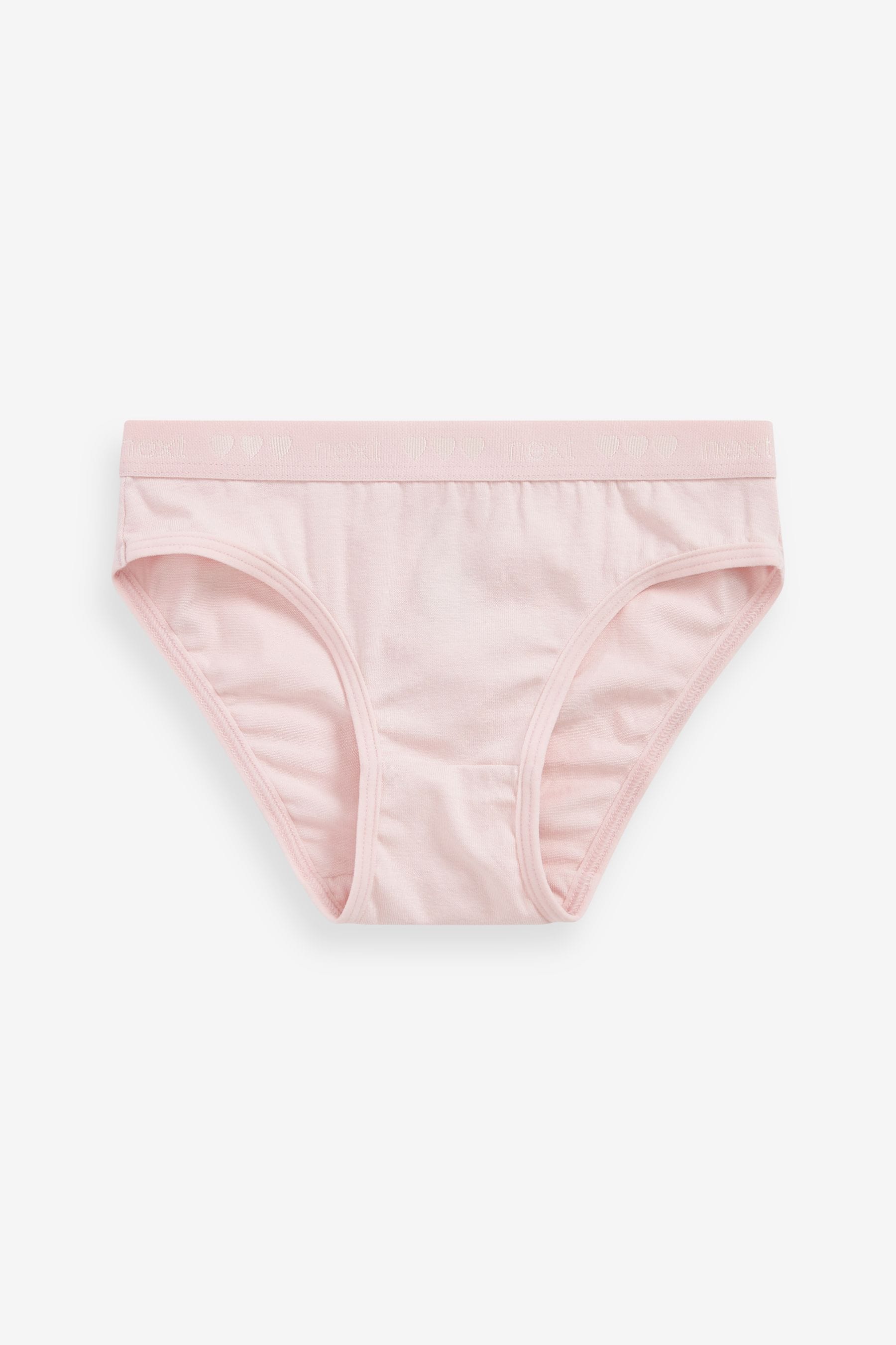 Pink Heart Elastic Character Briefs 5 Pack (3-16yrs)