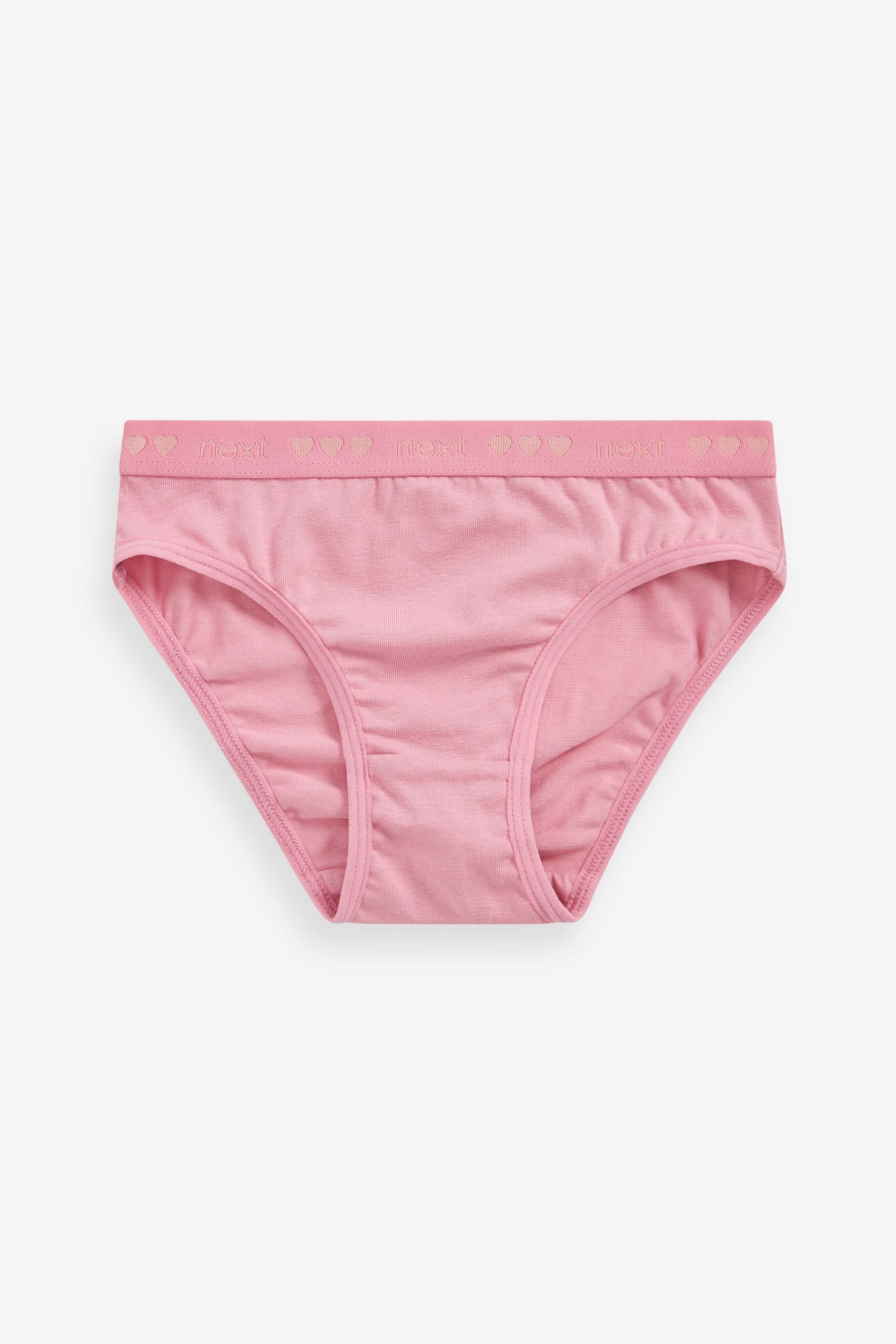 Pink Heart Elastic Character Briefs 5 Pack (3-16yrs)