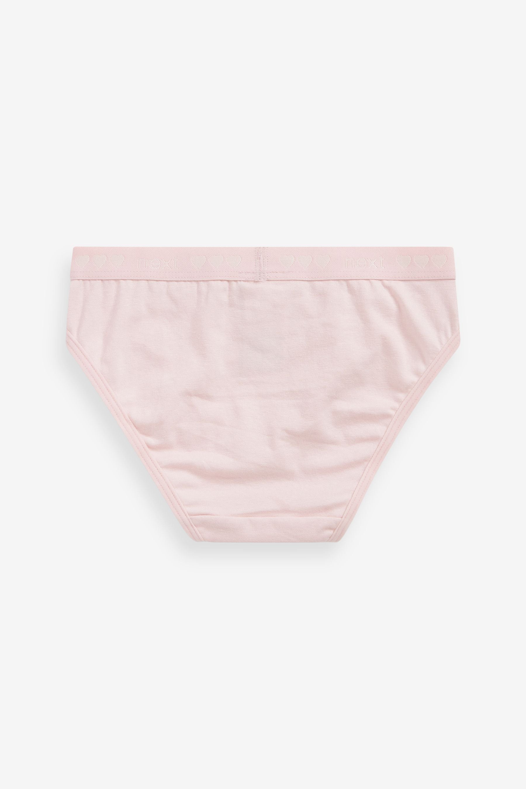 Pink Heart Elastic Character Briefs 5 Pack (3-16yrs)