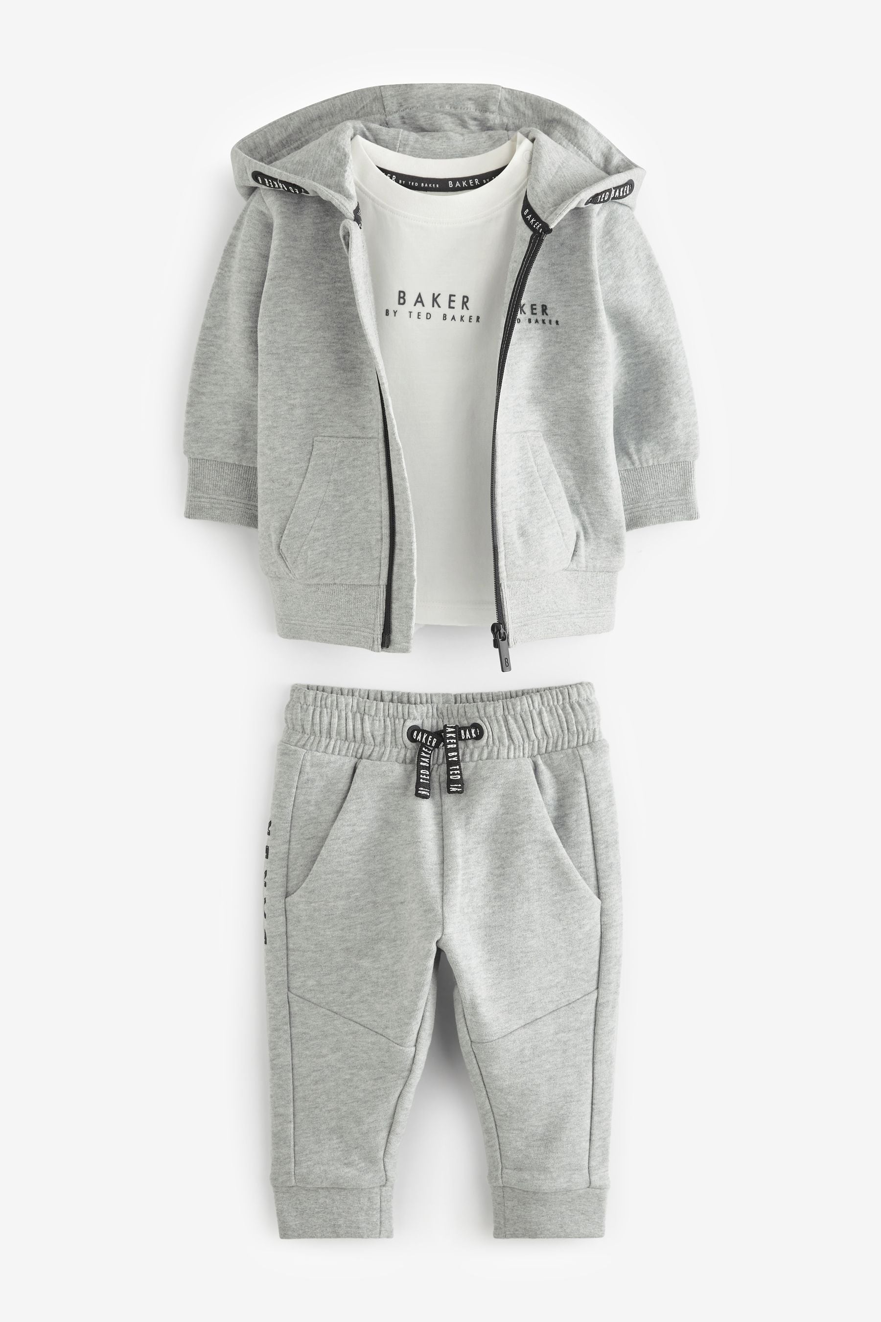 Baker by Ted Baker 100% Cotton (0-6yrs) Three Piece Tracksuit Set