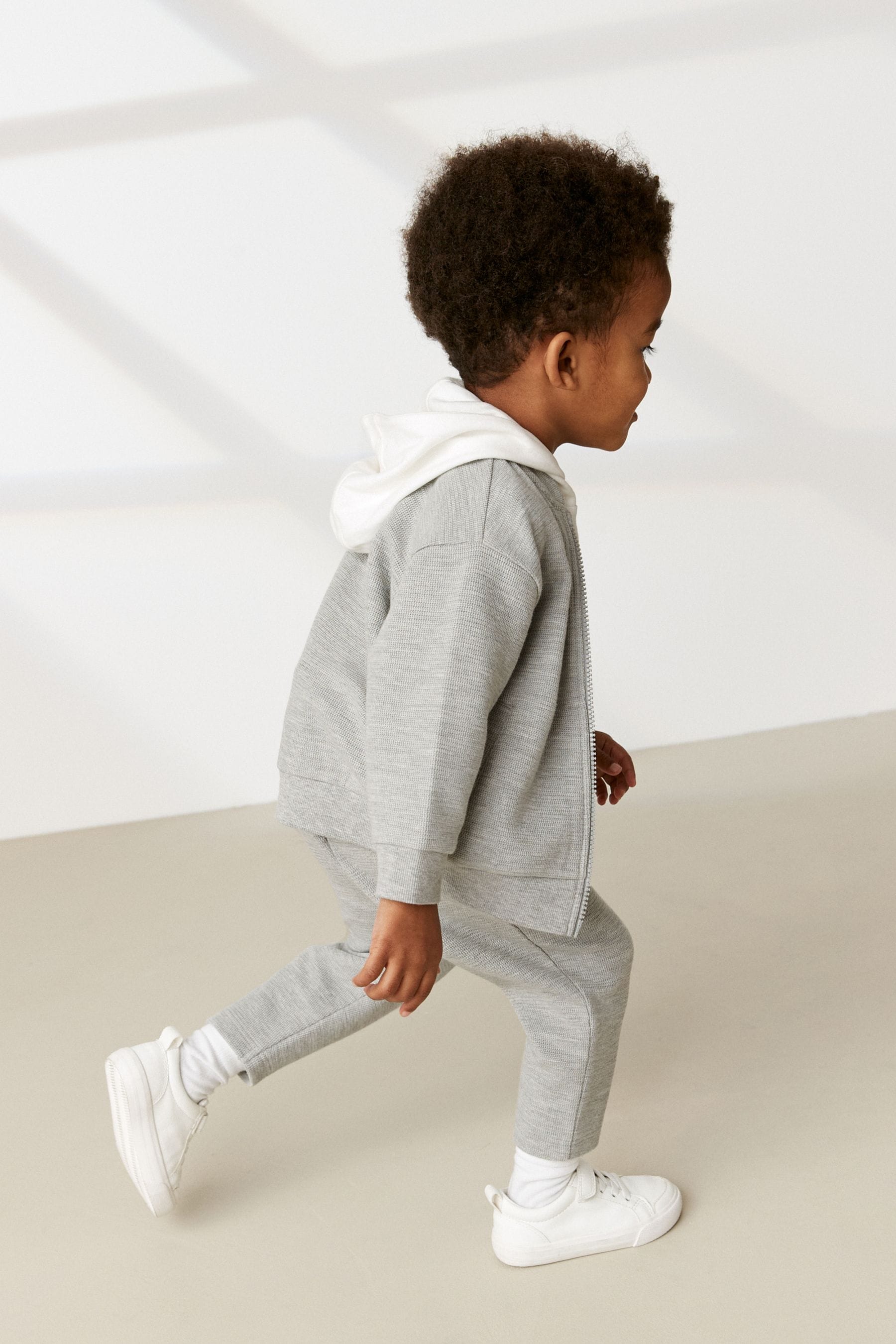 Pale Grey 100% Cotton Jersey Bomber and Joggers Set 3 Piece (3mths-7yrs)