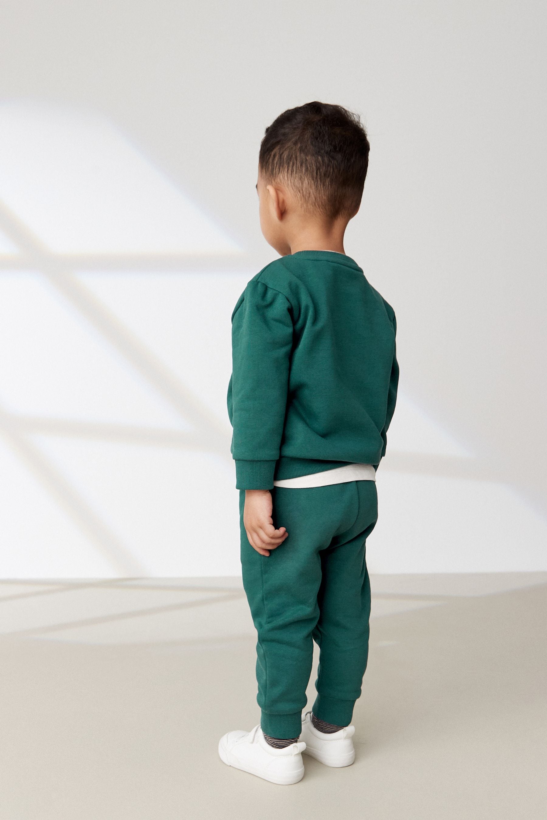 Green Jersey Sweatshirt And Joggers Set (3mths-7yrs)