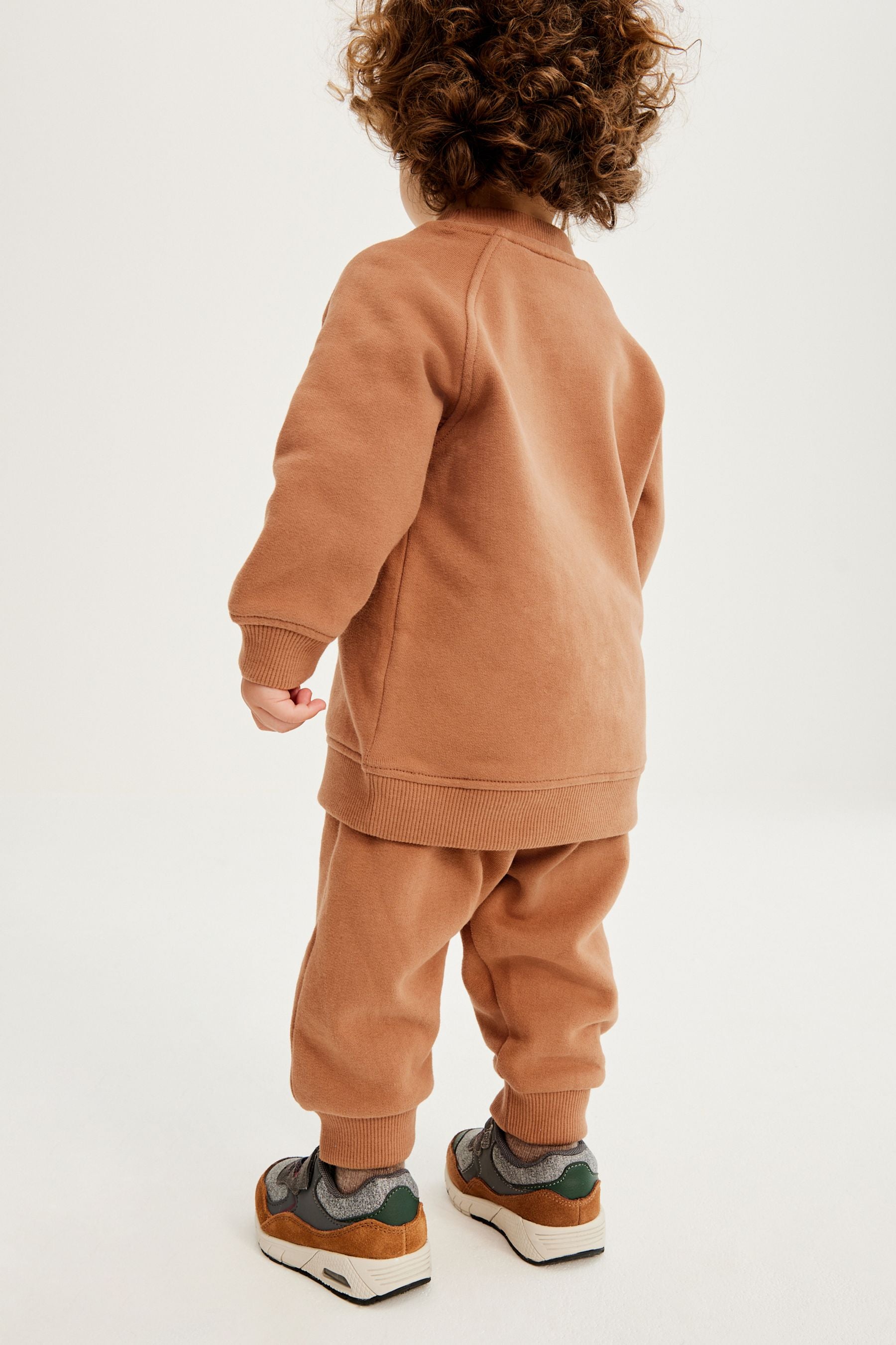 Tan Brown Sweatshirt and Joggers Oversized Soft Touch Jersey (3mths-7yrs)