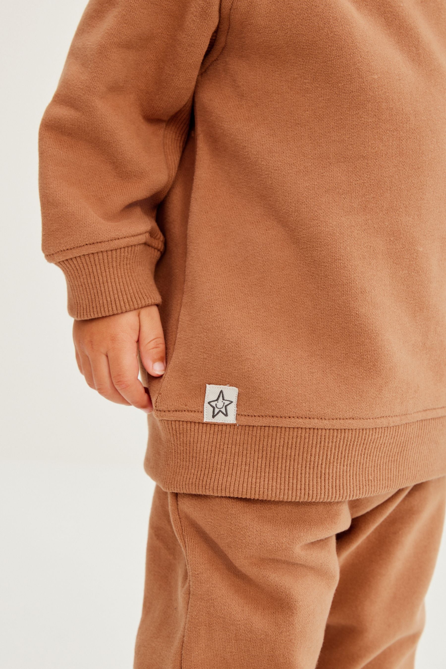 Tan Brown Sweatshirt and Joggers Oversized Soft Touch Jersey (3mths-7yrs)