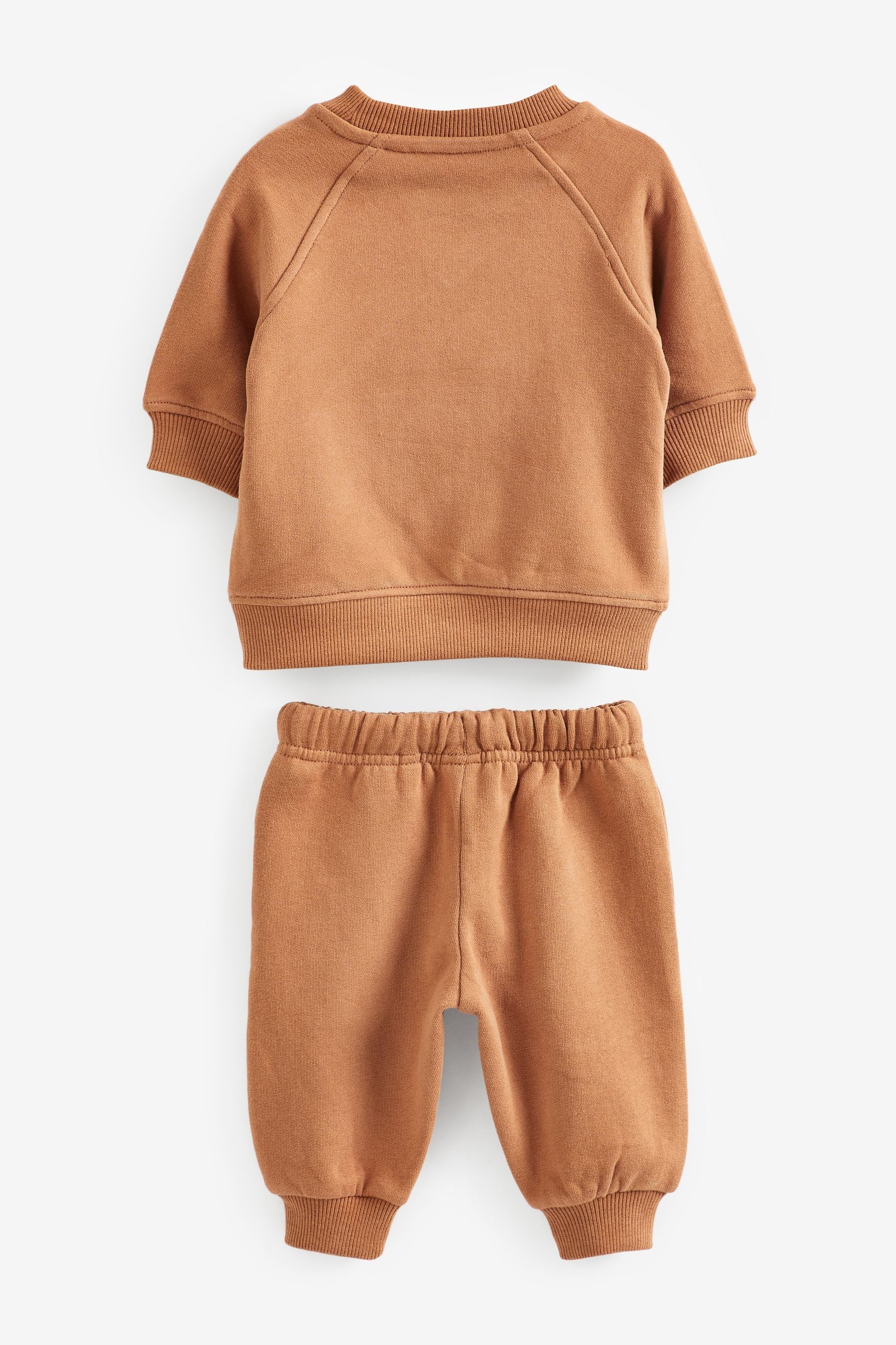 Tan Brown Sweatshirt and Joggers Oversized Soft Touch Jersey (3mths-7yrs)