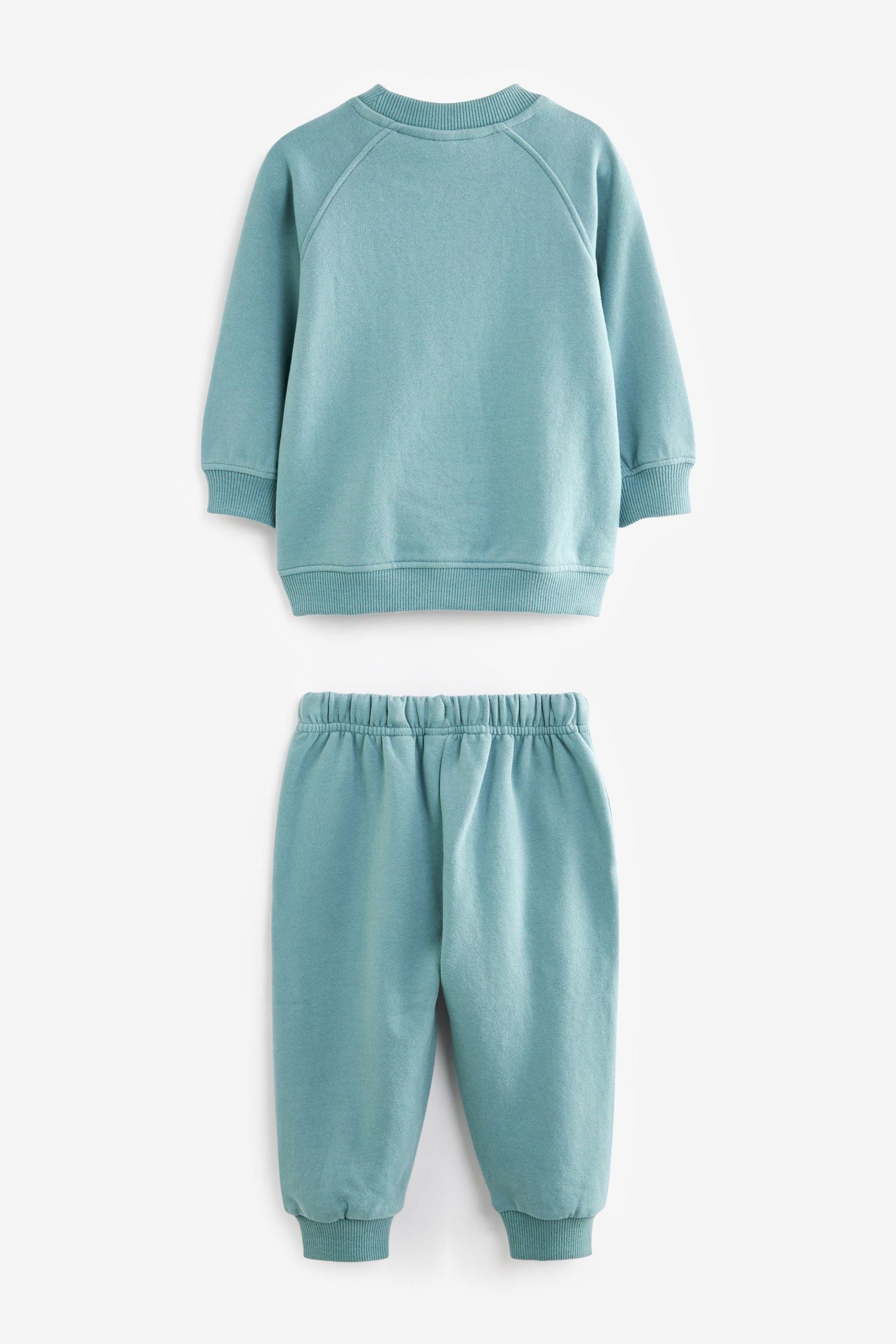 Mineral Blue Sweatshirt and Joggers Oversized Soft Touch Jersey (3mths-7yrs)