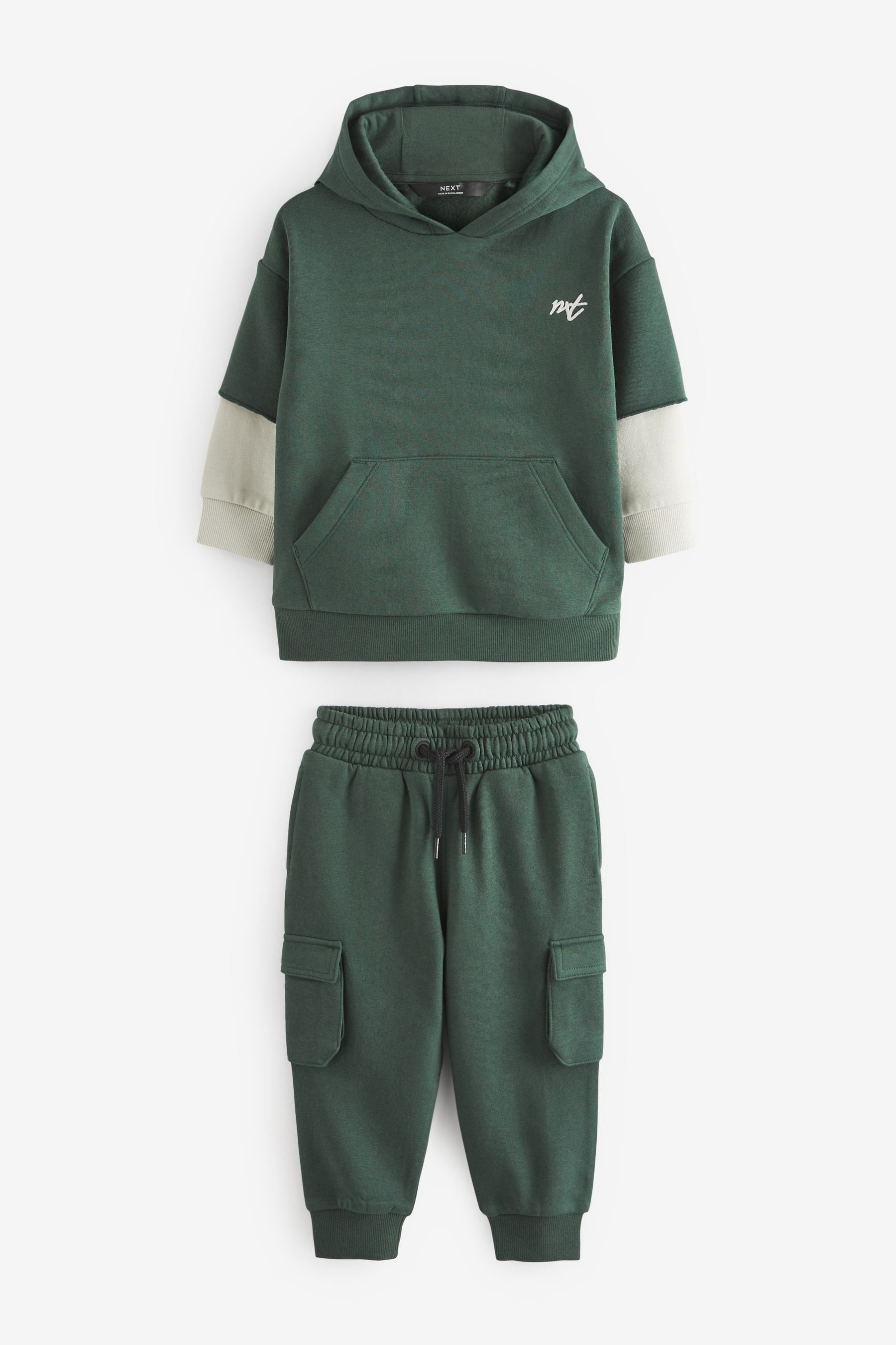 Dark Green Hoodie and Joggers Utility (3mths-7yrs)