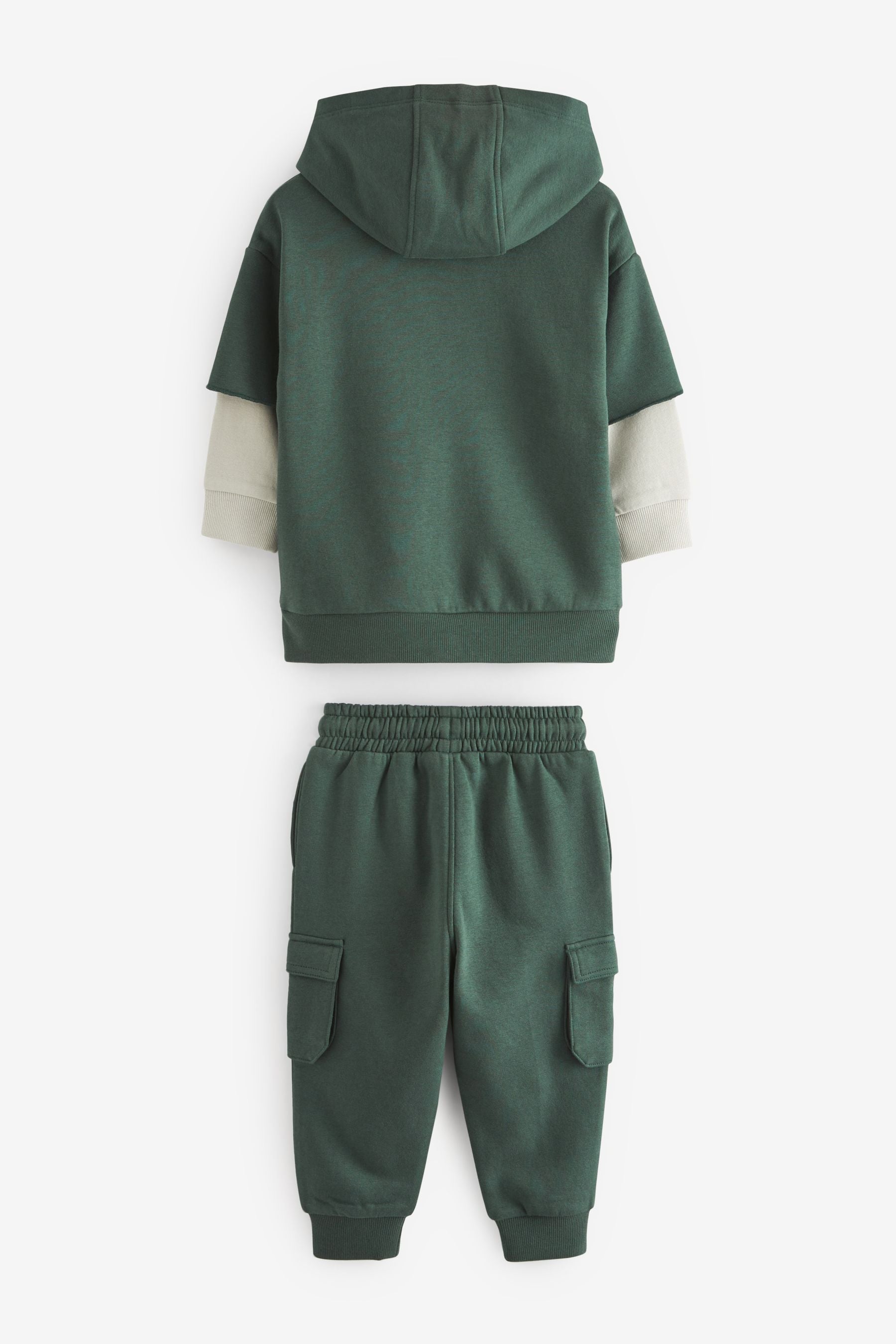 Dark Green Hoodie and Joggers Utility (3mths-7yrs)