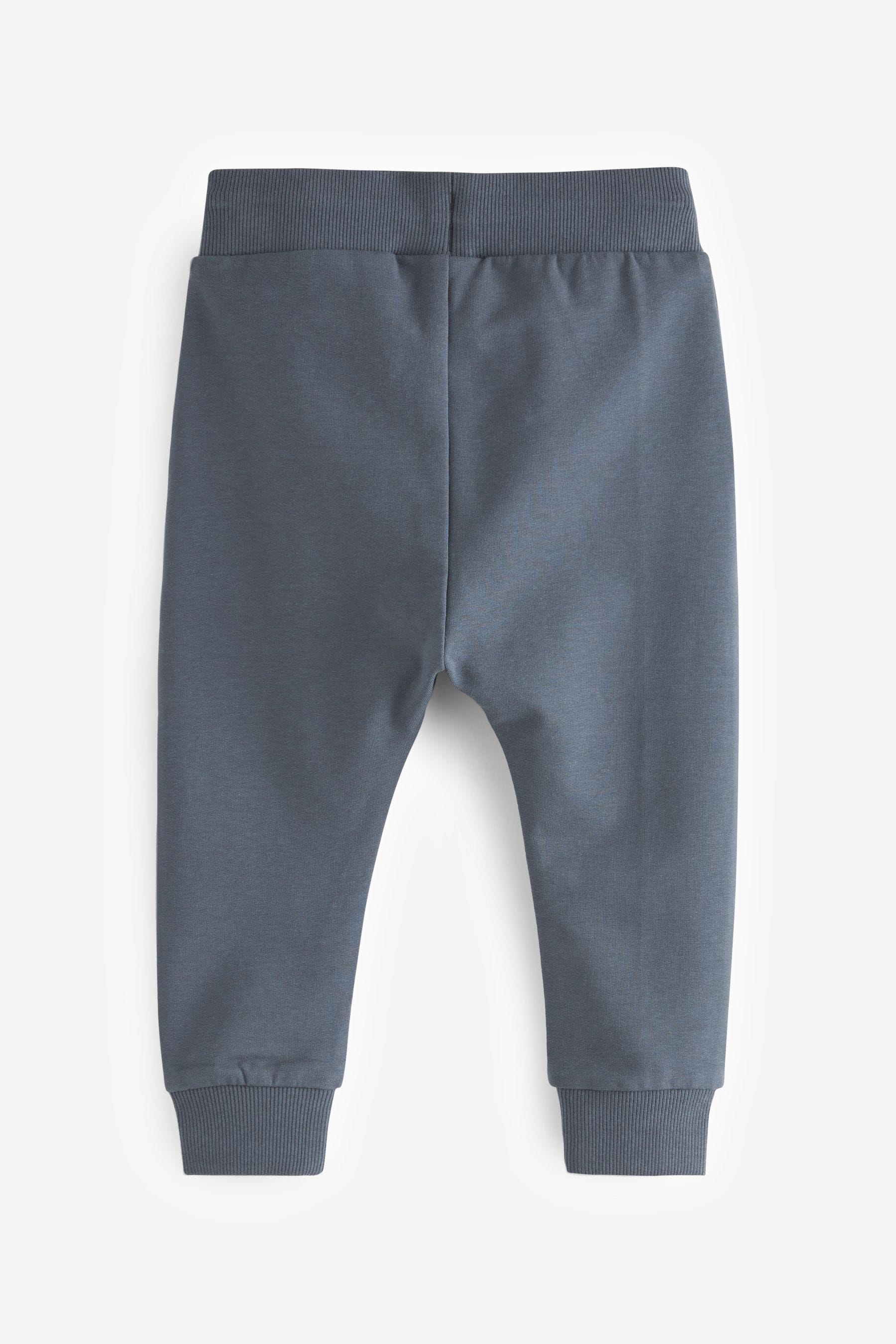 Khaki/Grey/Blue Joggers 5 Pack (3mths-7yrs)