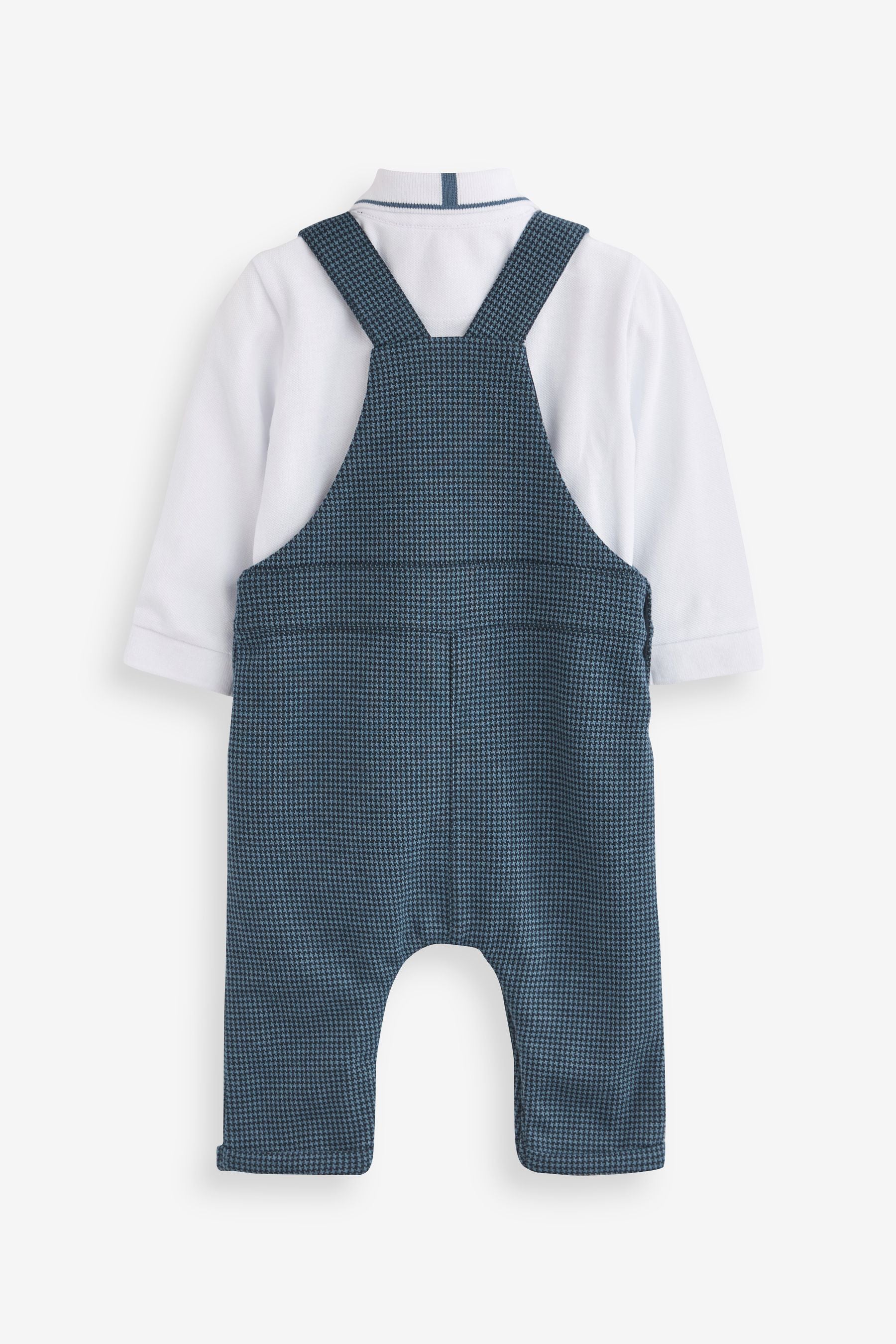 Baker by Ted Baker Navy Polo and Dungaree Set