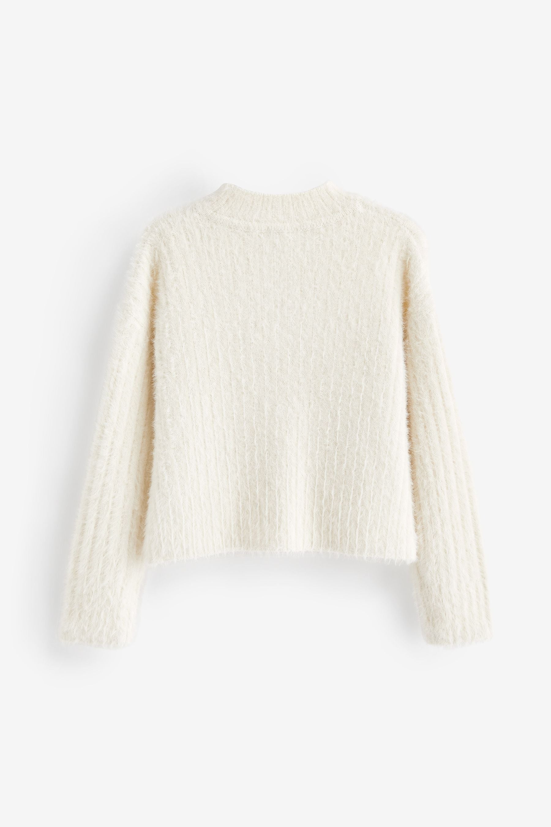 Ecru Cream Funnel Neck Cosy Jumper (3-16yrs)