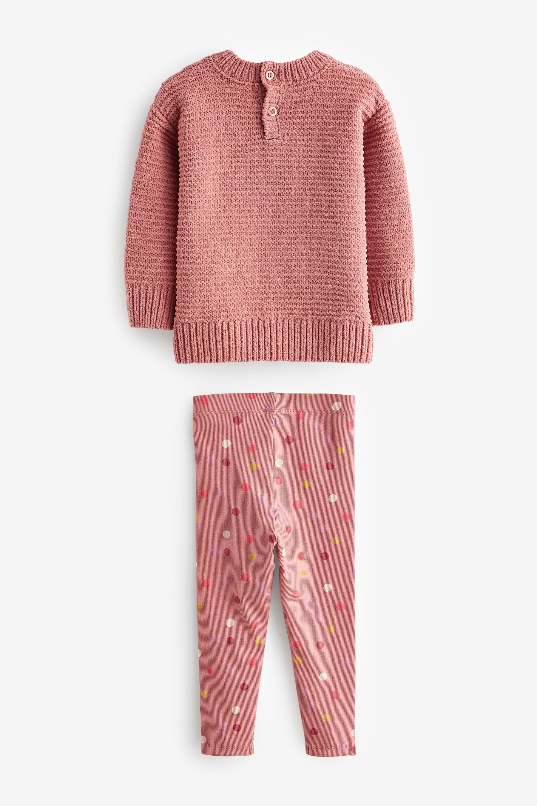 Pink Jumper And Leggings Set (3mths-7yrs)