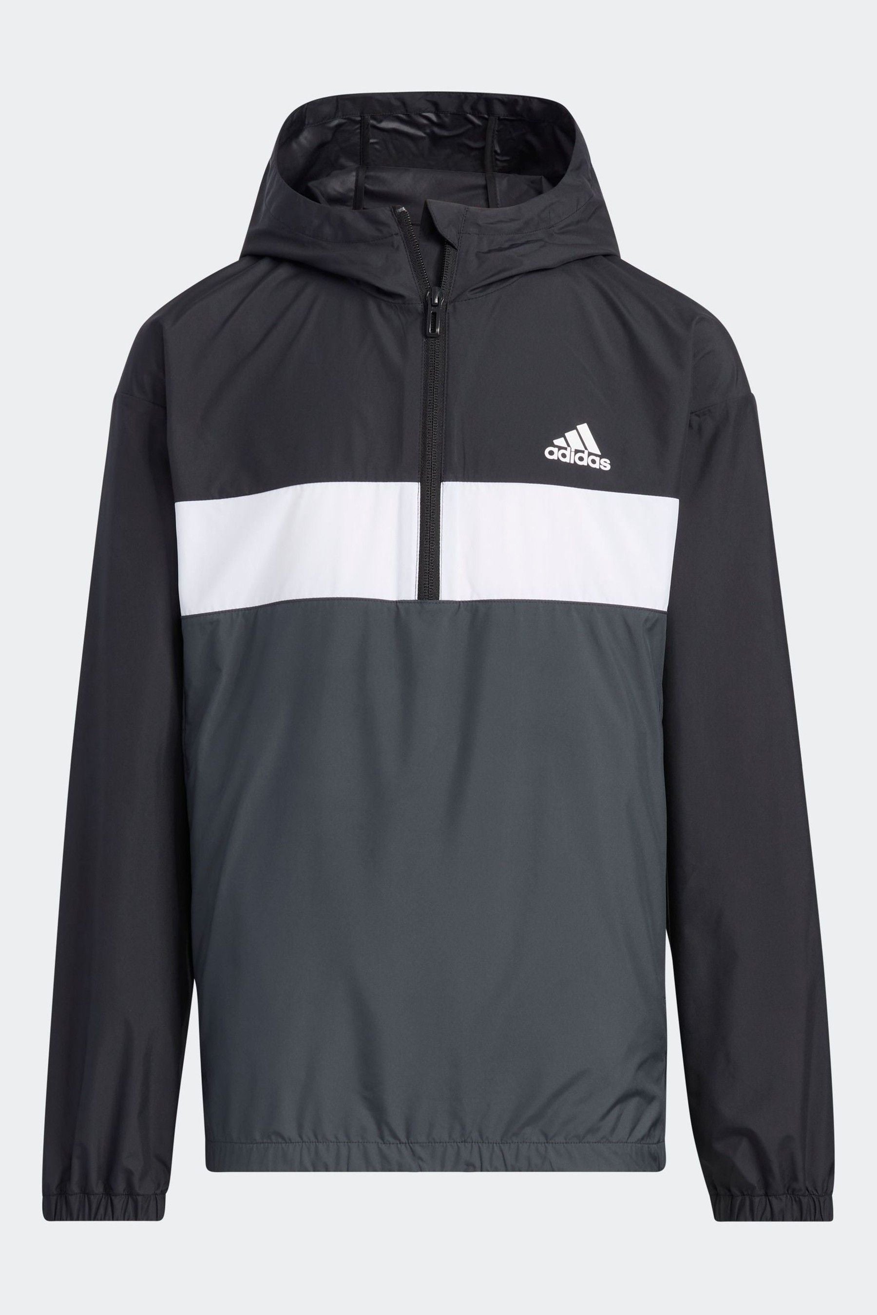 adidas Black Sportswear Woven Kids Anorak