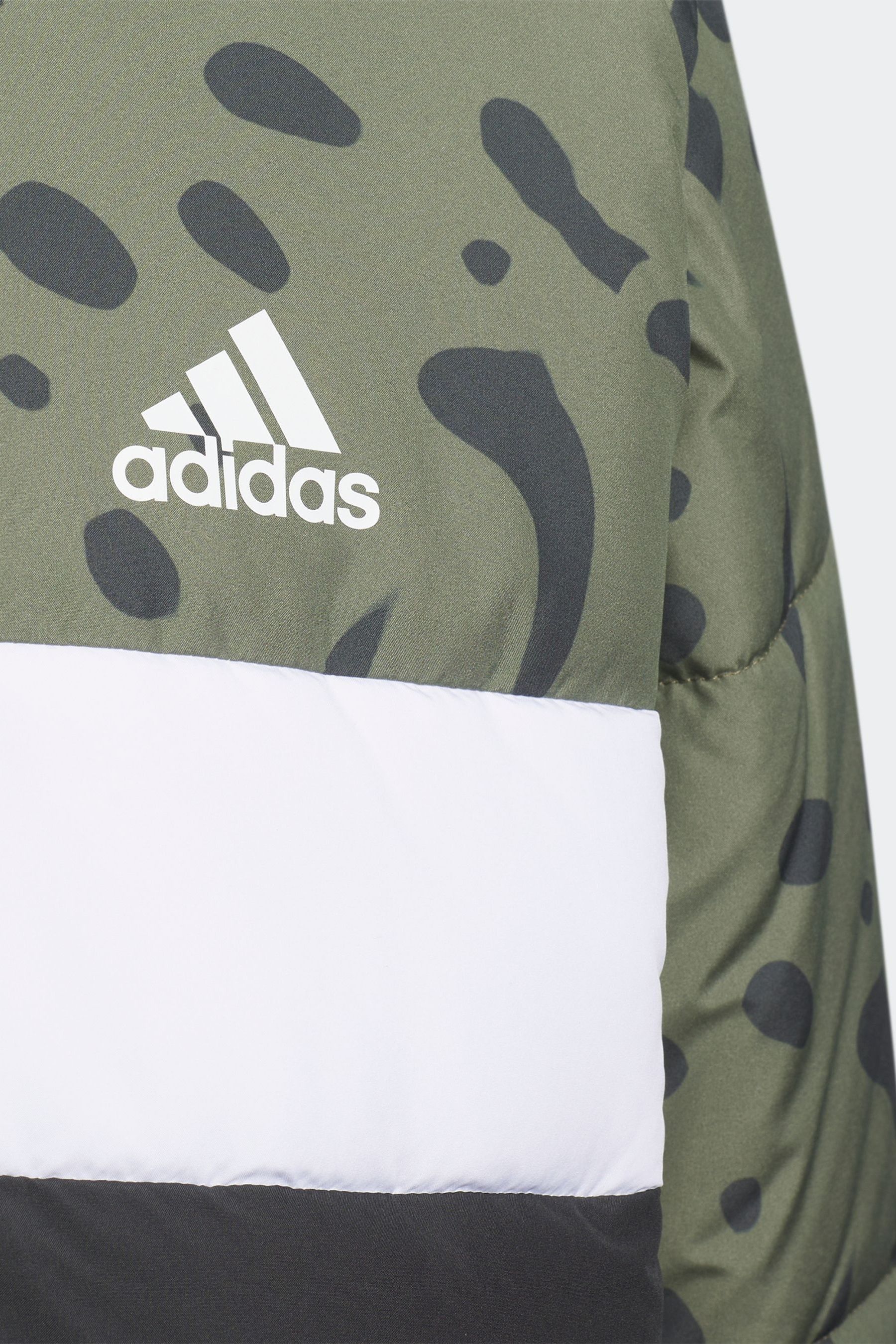 adidas Green Junior Colorblocked Padded Jacket