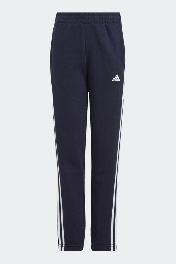 adidas Blue 100% Cotton Sportswear Essentials 3-Stripes Fleece Joggers