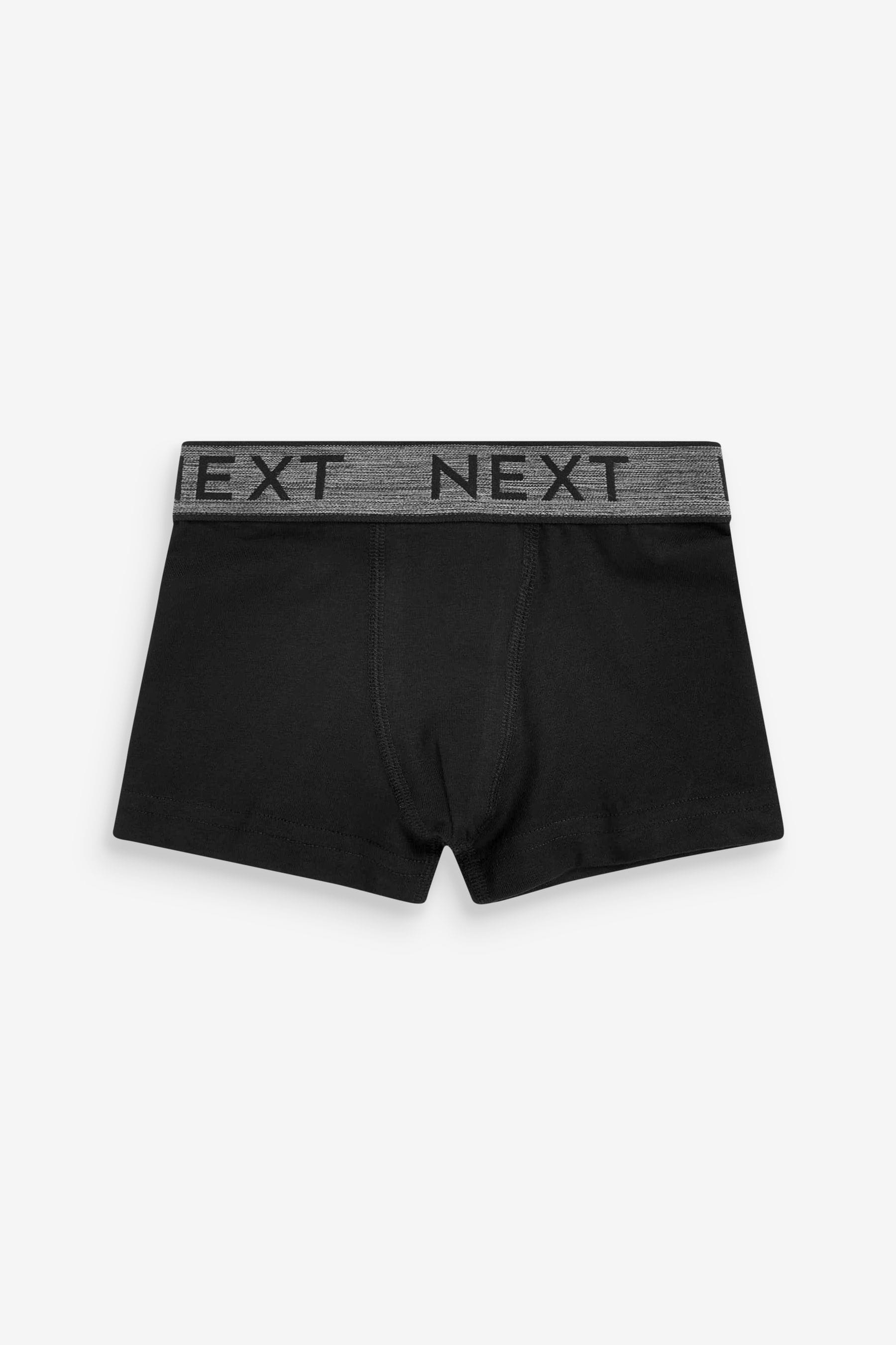 Black/Grey Waistband Trunks 10 Pack (1.5-16yrs)