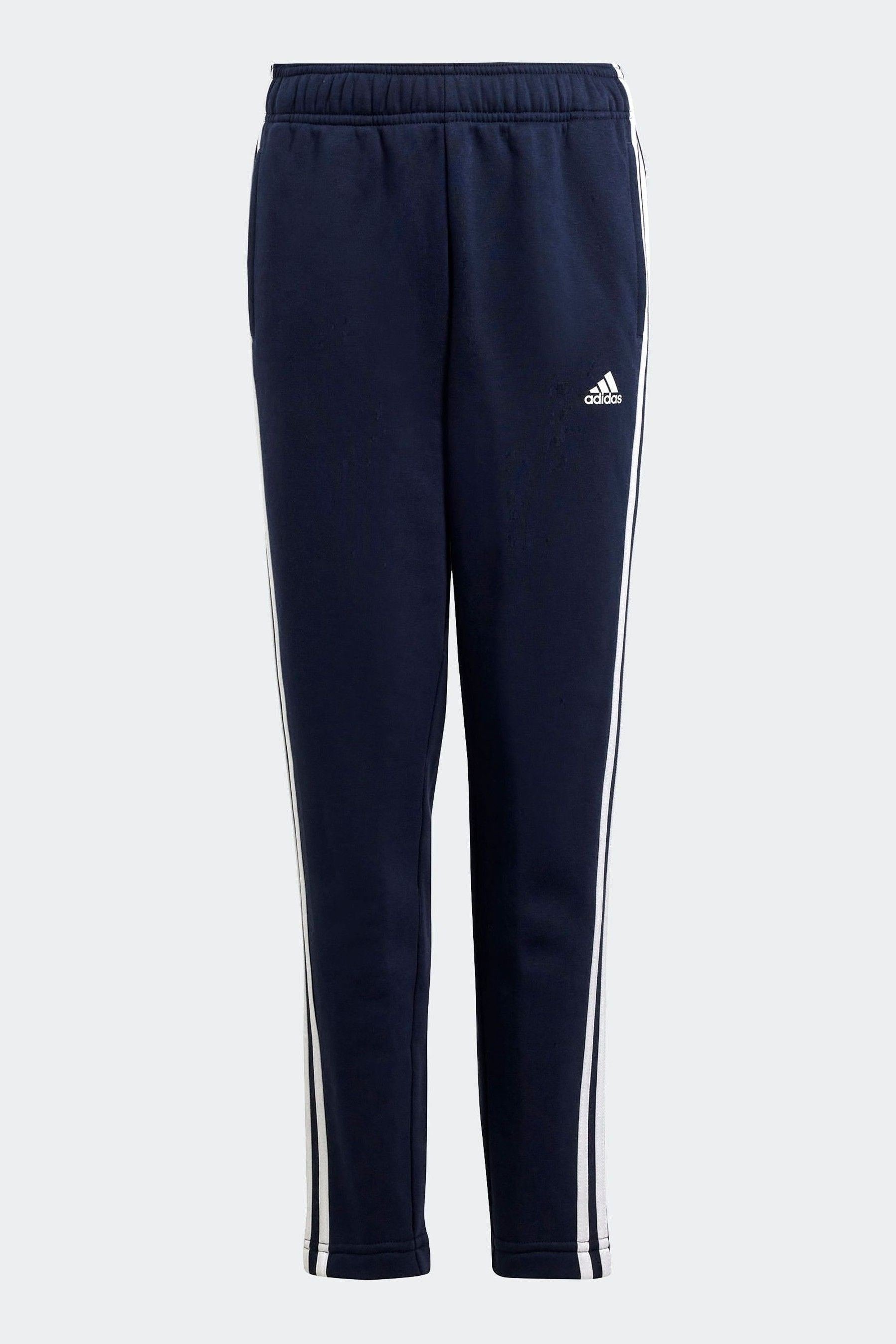 adidas Dark Blue Kids Sportswear Tiberio 3-Stripes Colourblock Fleece Tracksuit