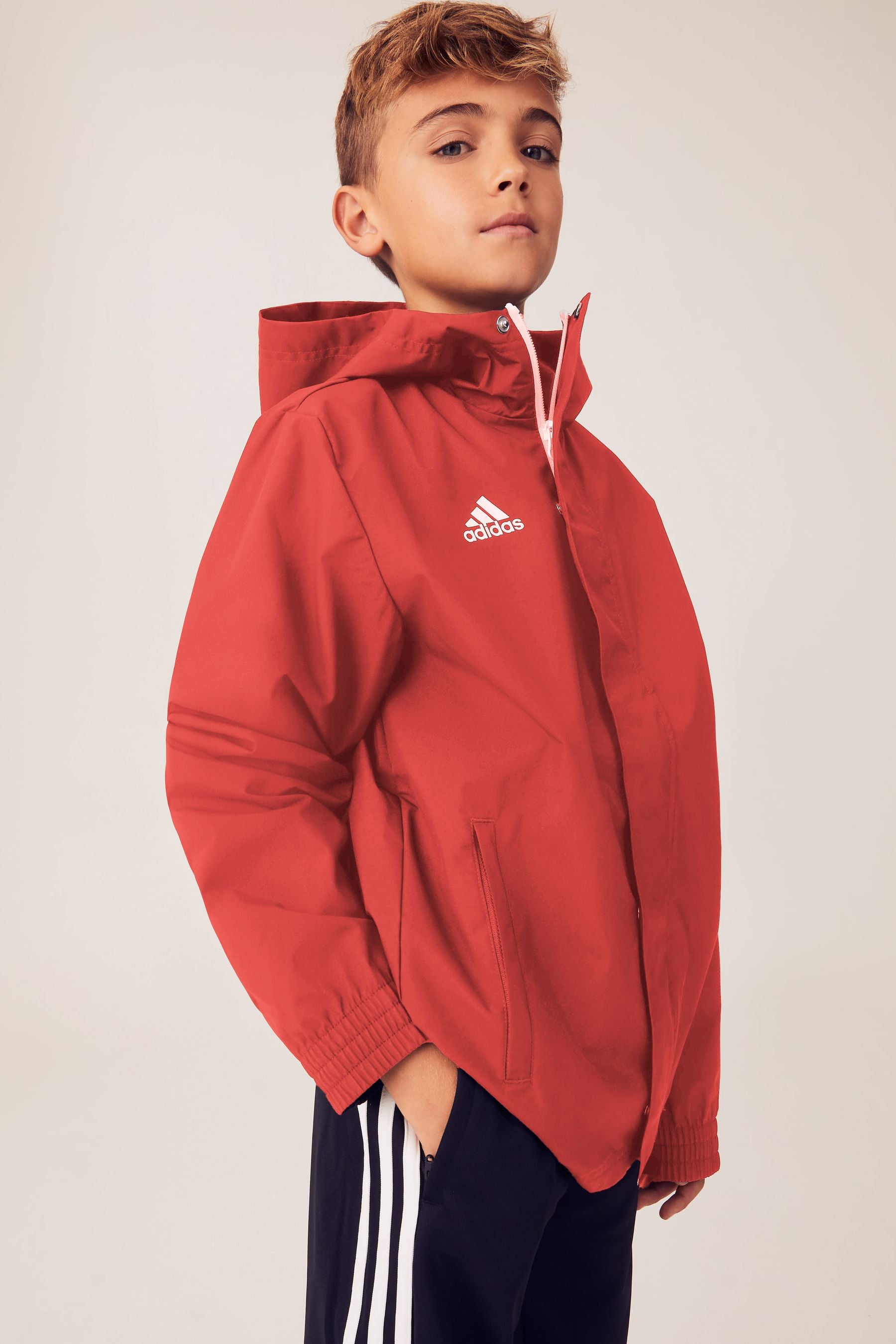 adidas Red Entrada Rain Jacket