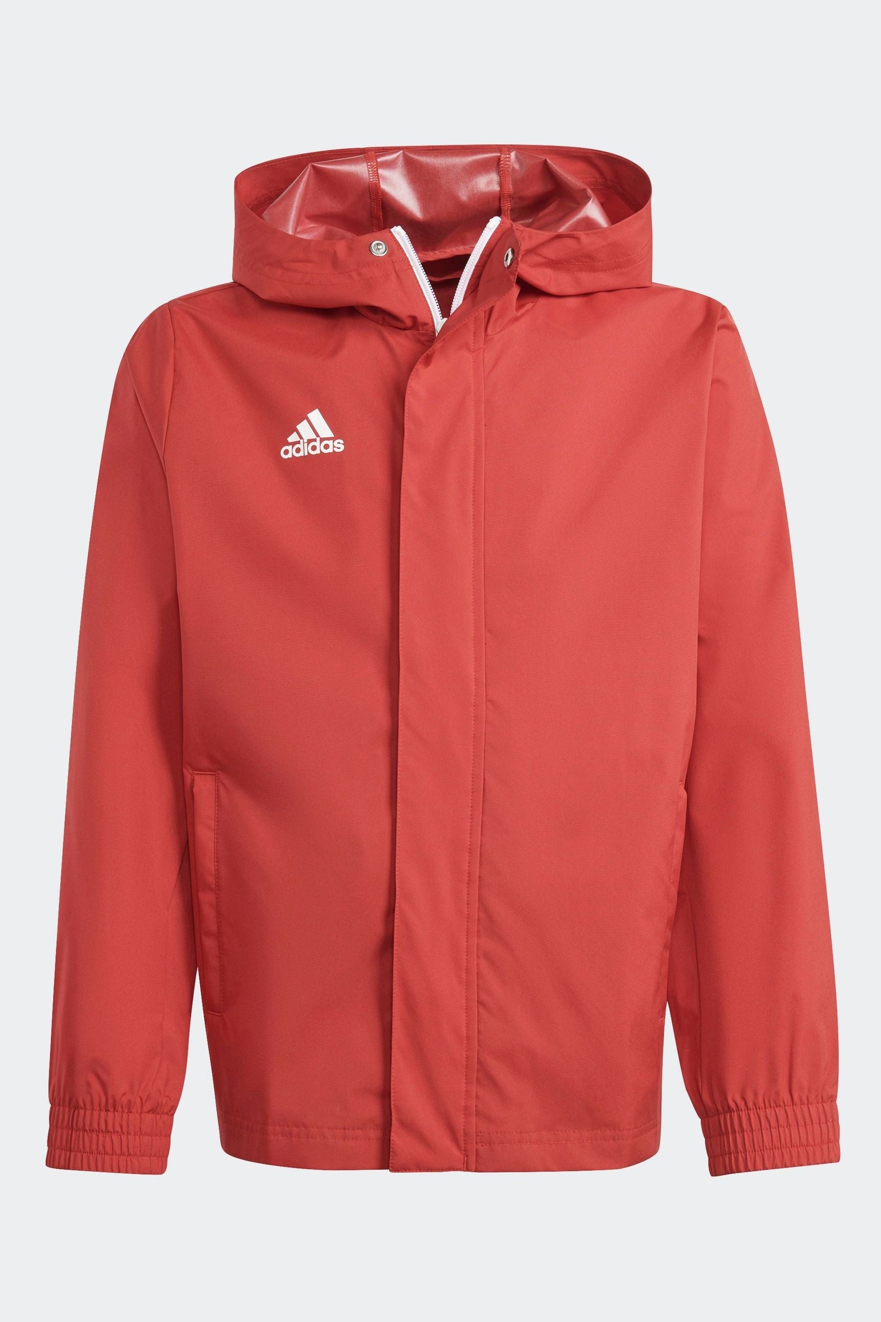 adidas Red Entrada Rain Jacket