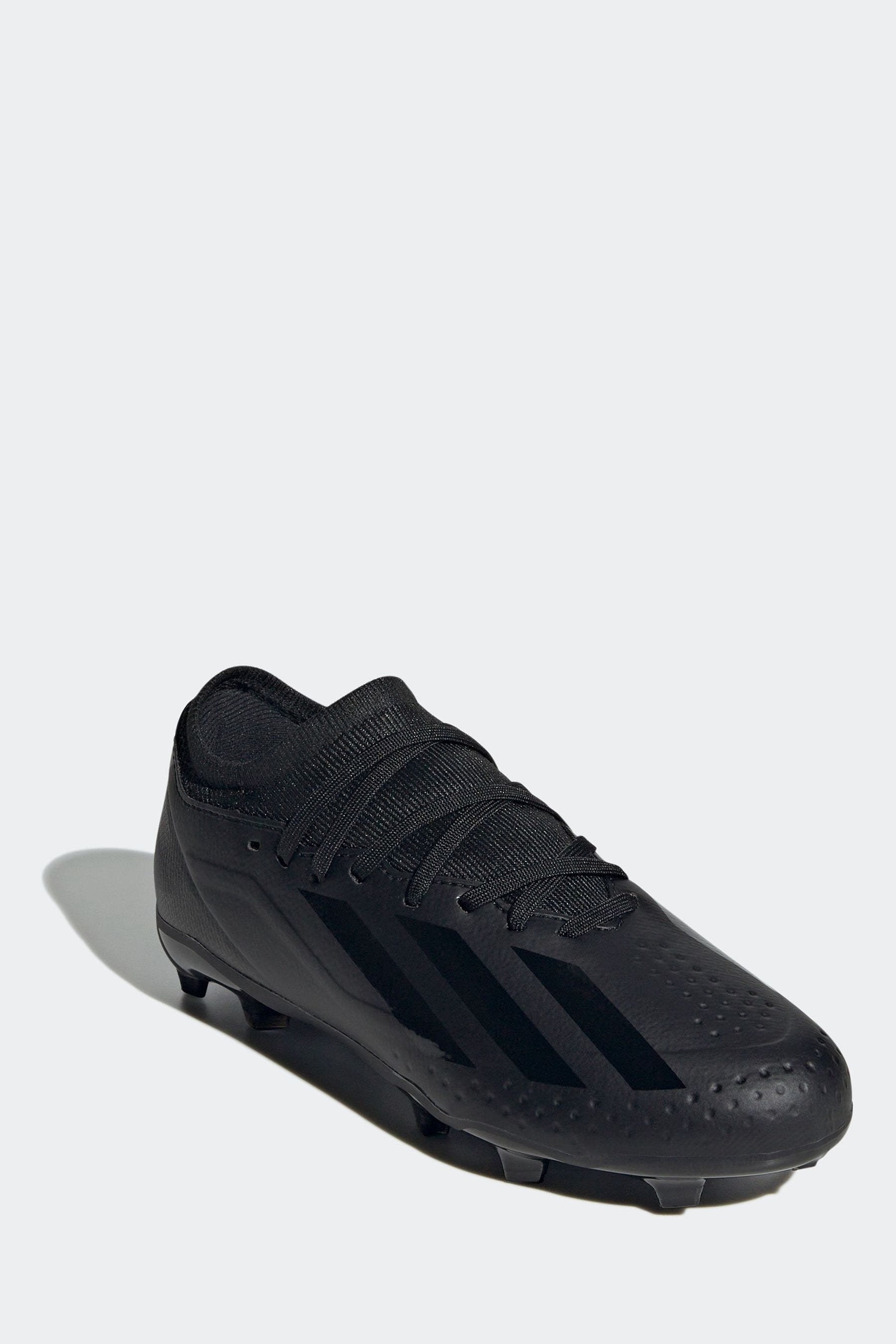 adidas Black Football Performance Kids X Crazyfast.3 Firm Ground Boots