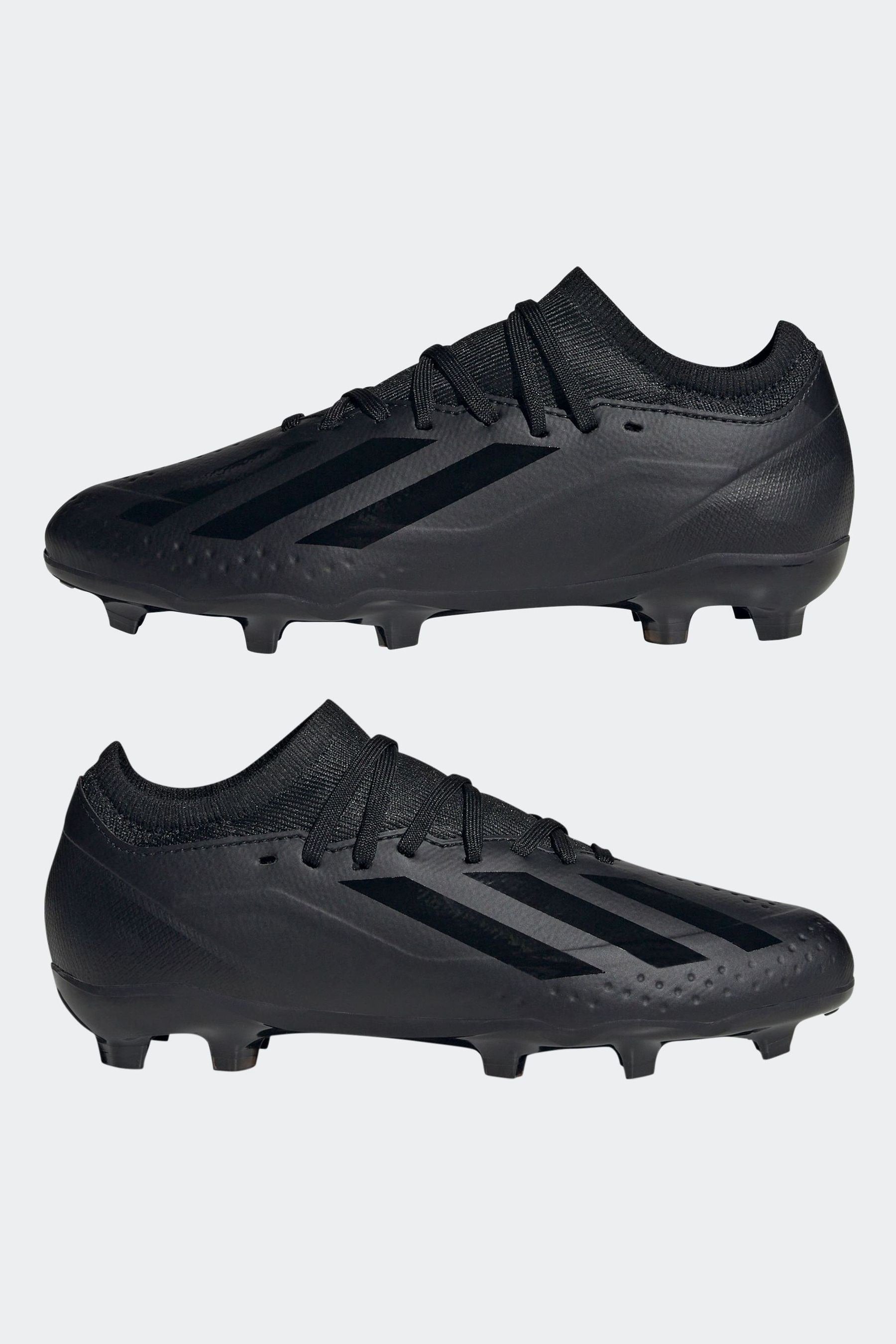 adidas Black Football Performance Kids X Crazyfast.3 Firm Ground Boots