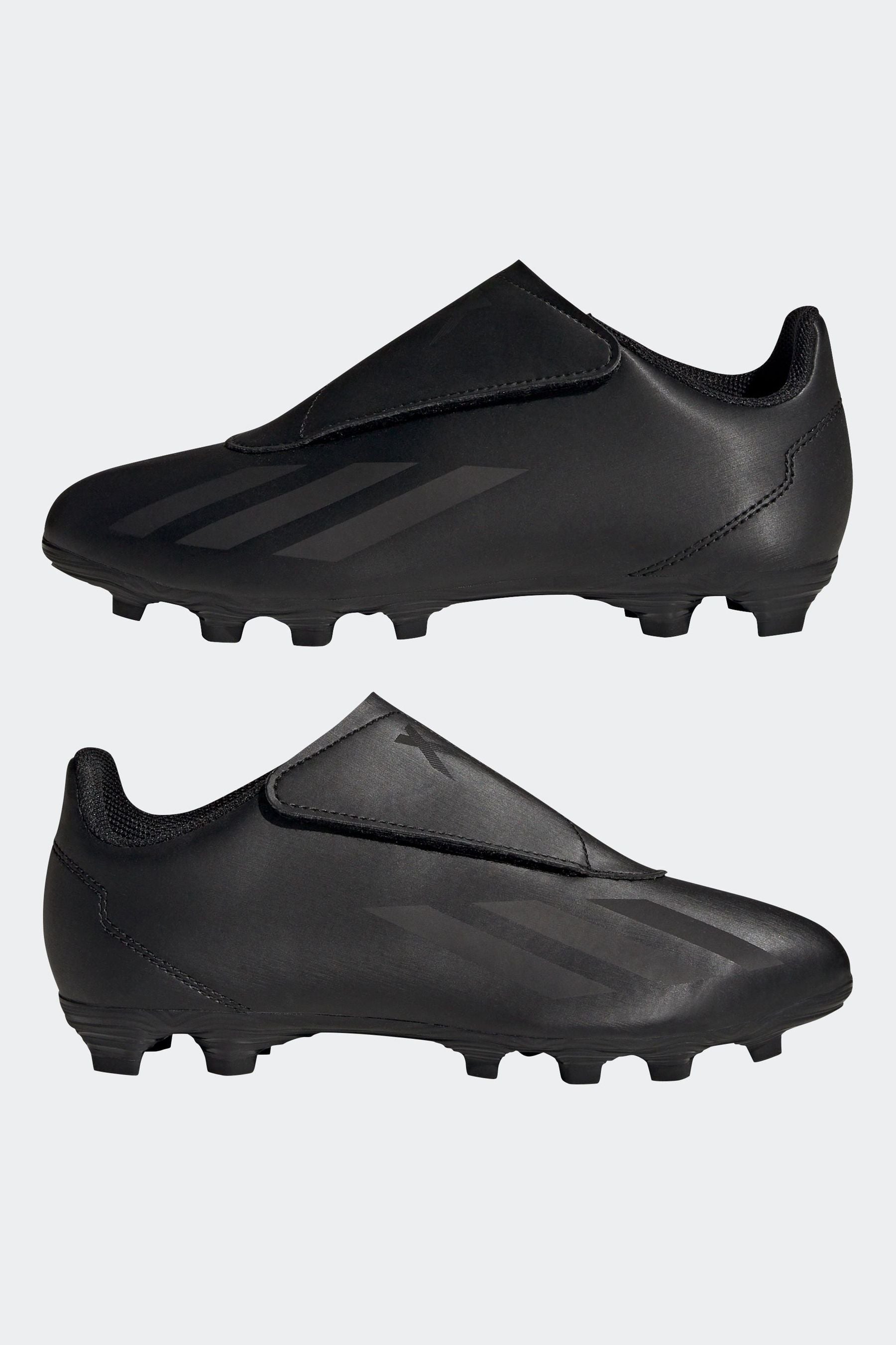 adidas Black Football X Crazyfast.4 Hook-and-Loop Flexible Ground Boots