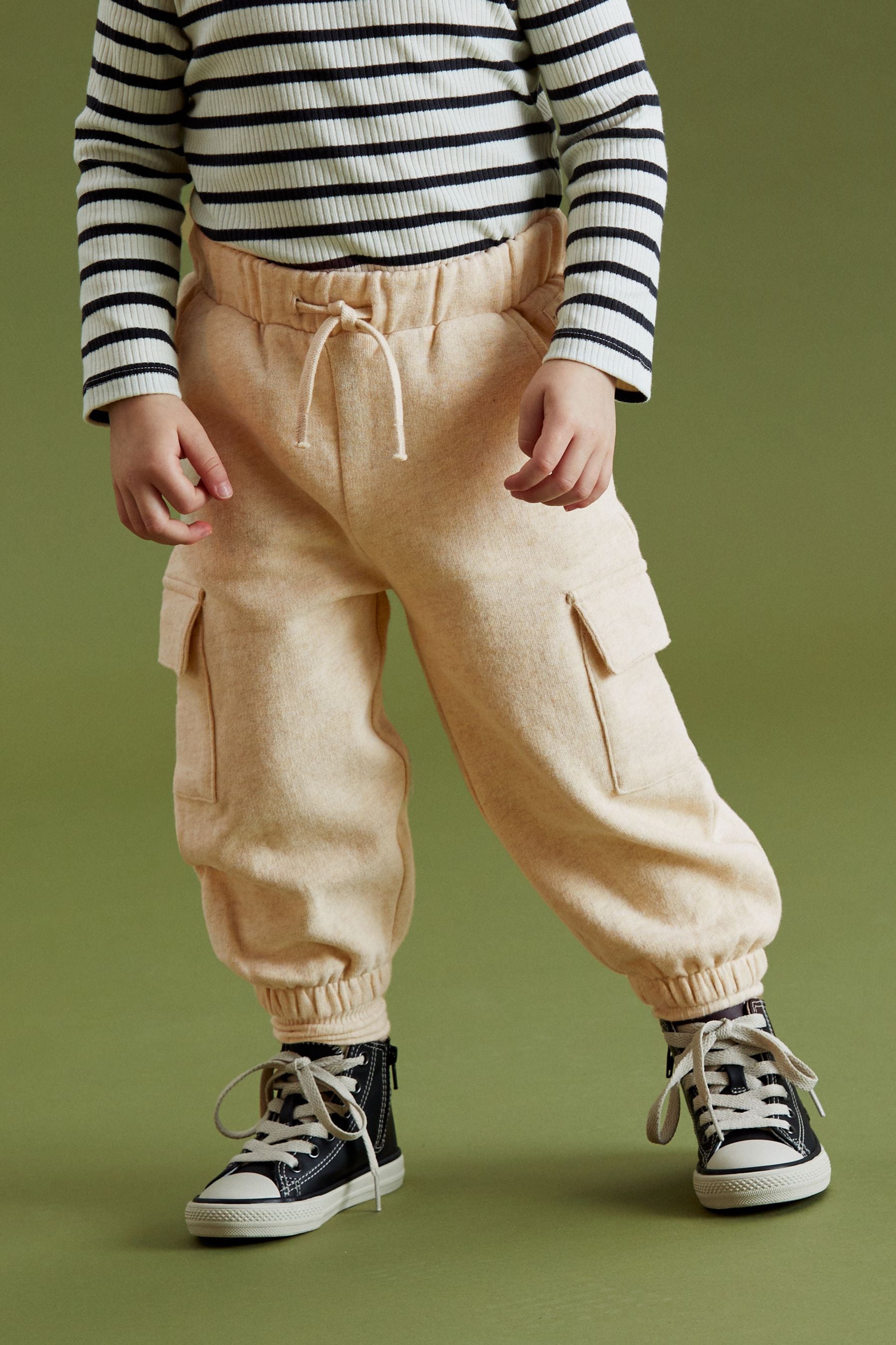 Cream Cargo Joggers (3mths-7yrs)