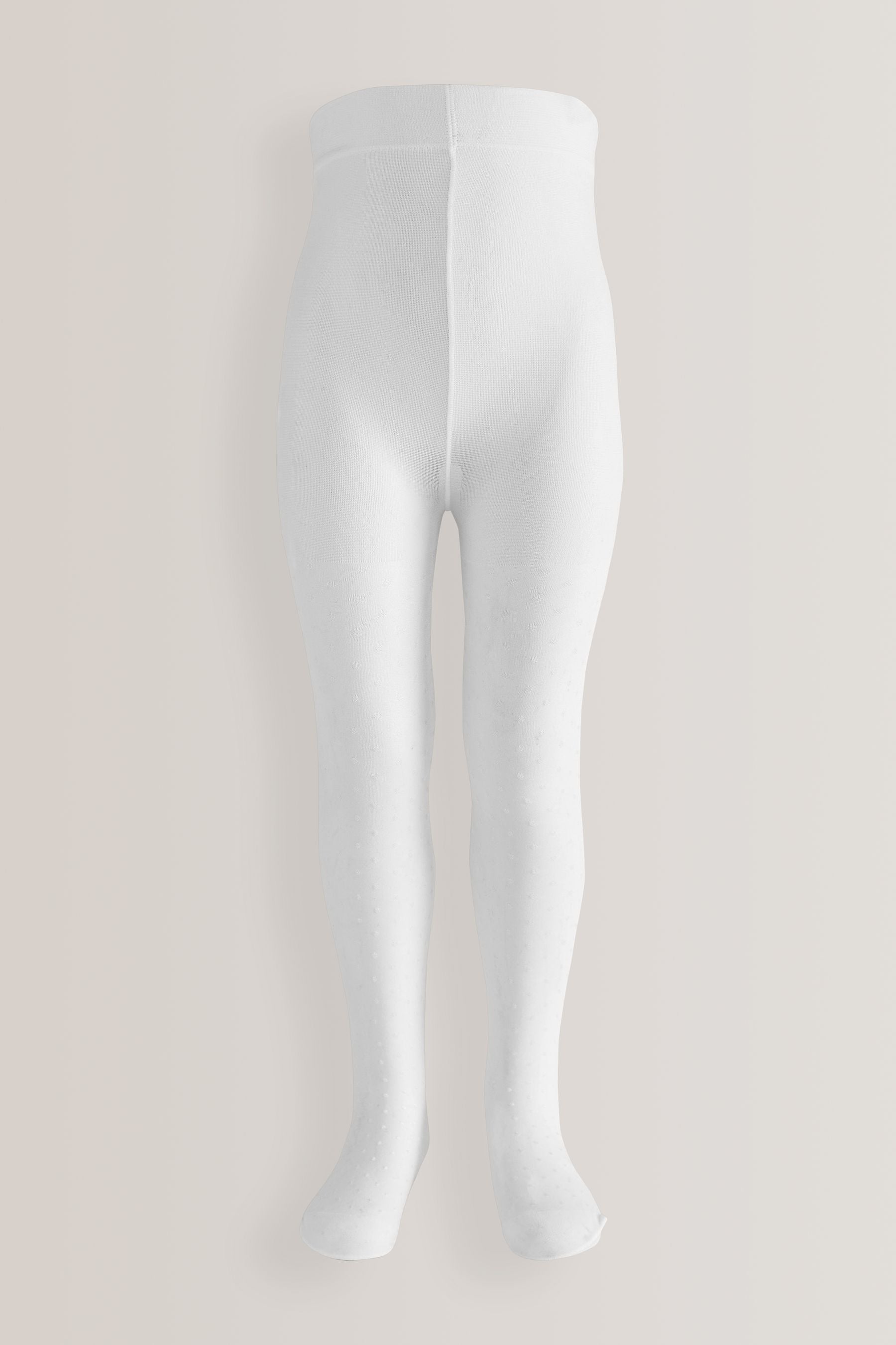 White 40 Denier Spot Tights