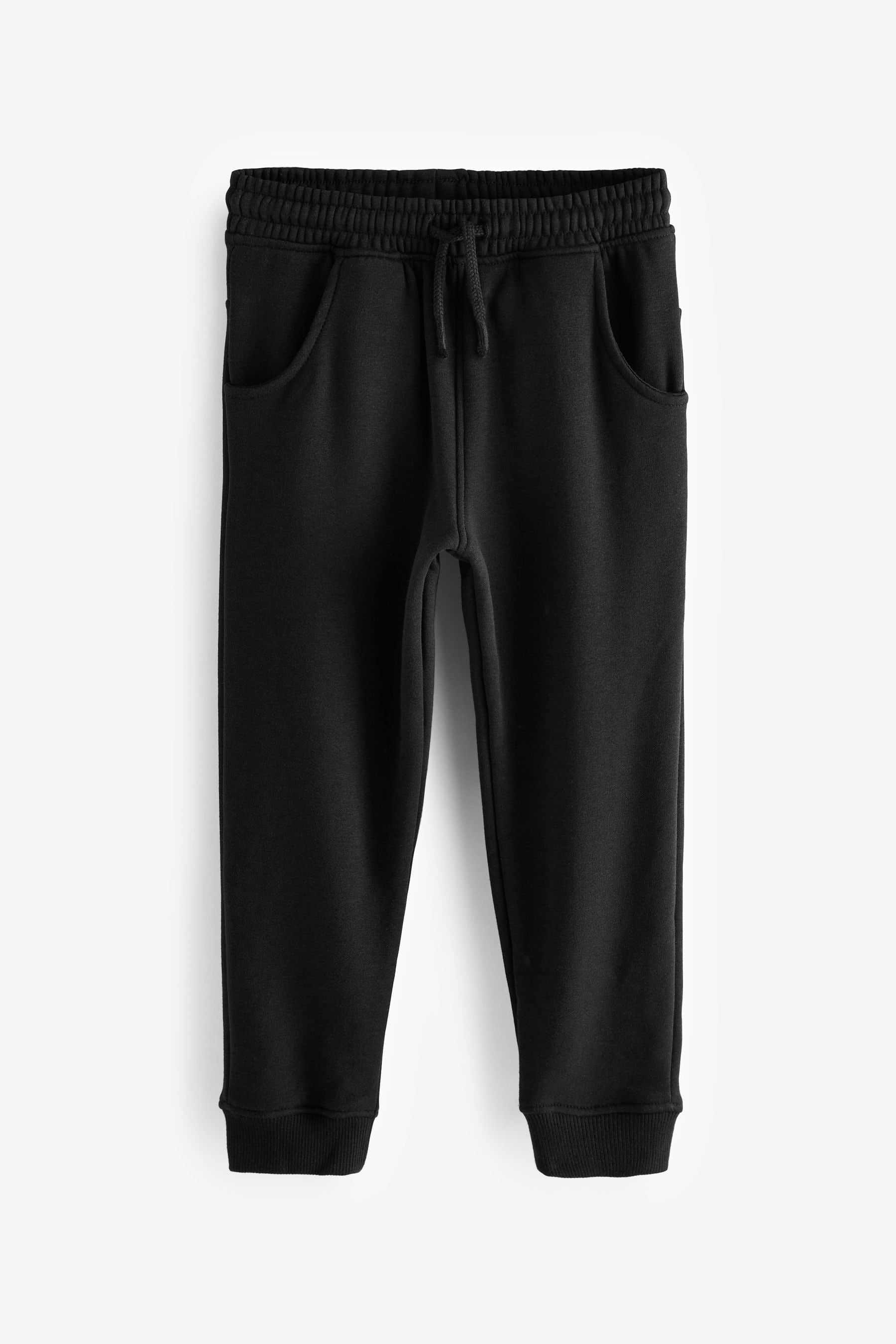 Black Fleece Lined Joggers (3-16yrs)