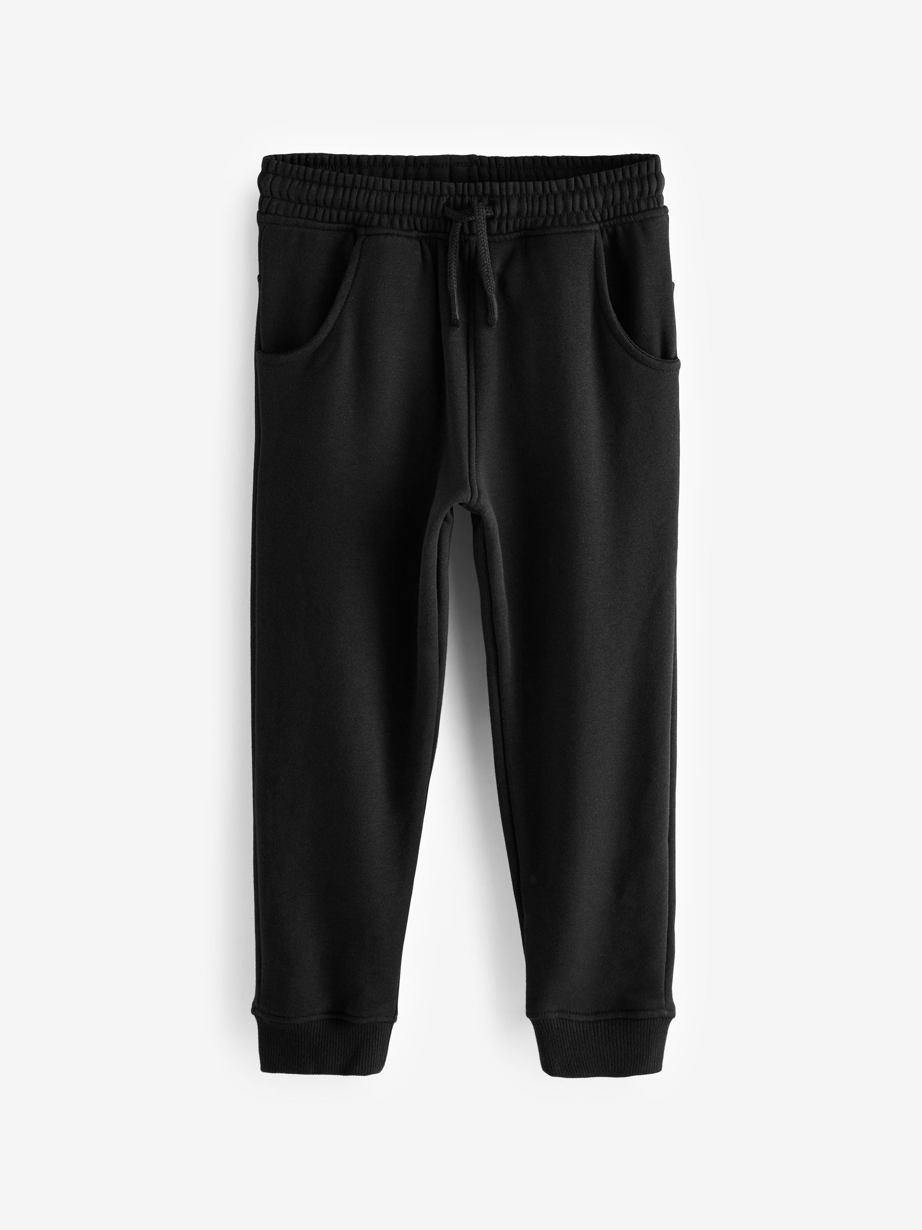 Black Fleece Lined Joggers (3-16yrs)