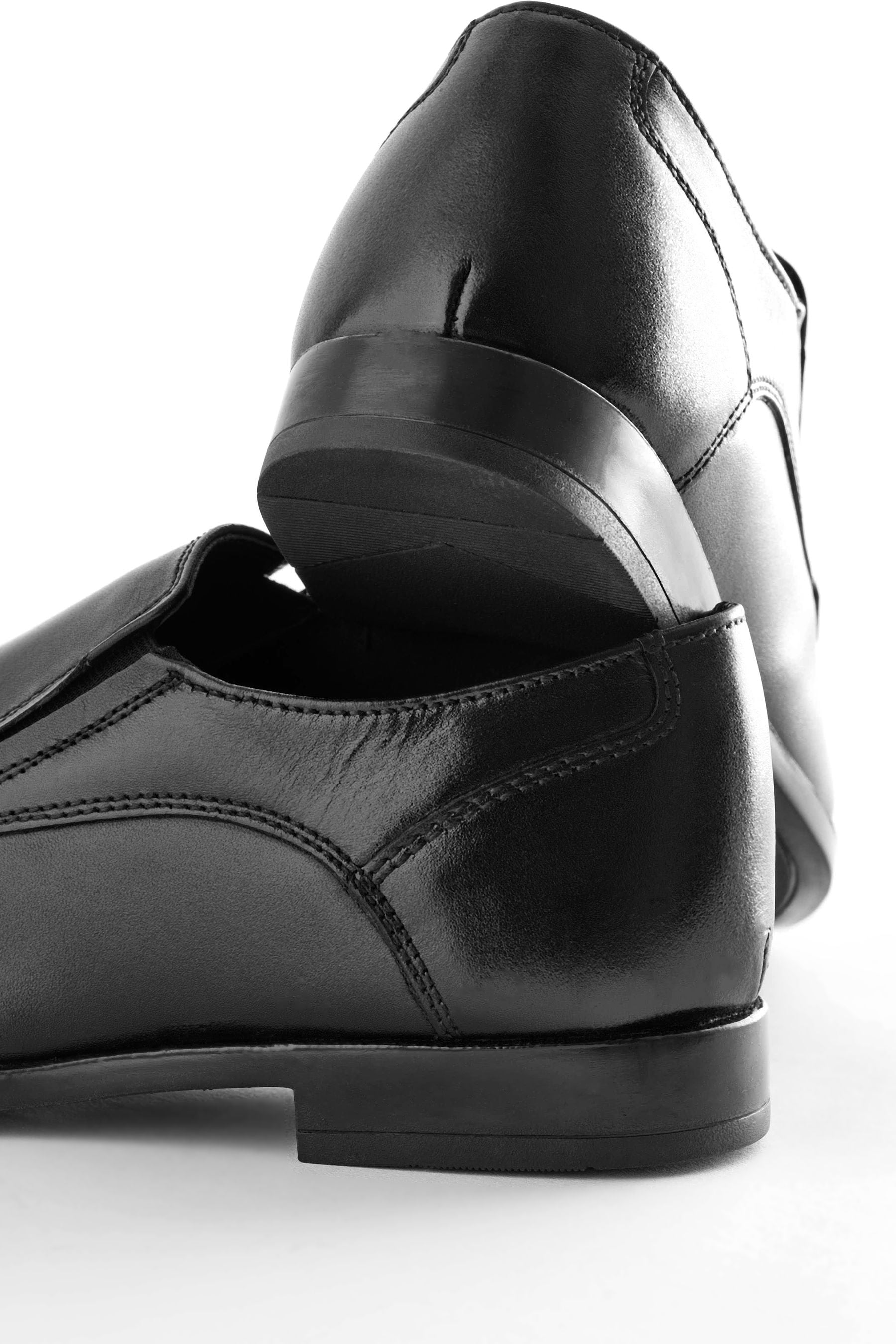 Black School Leather Loafers