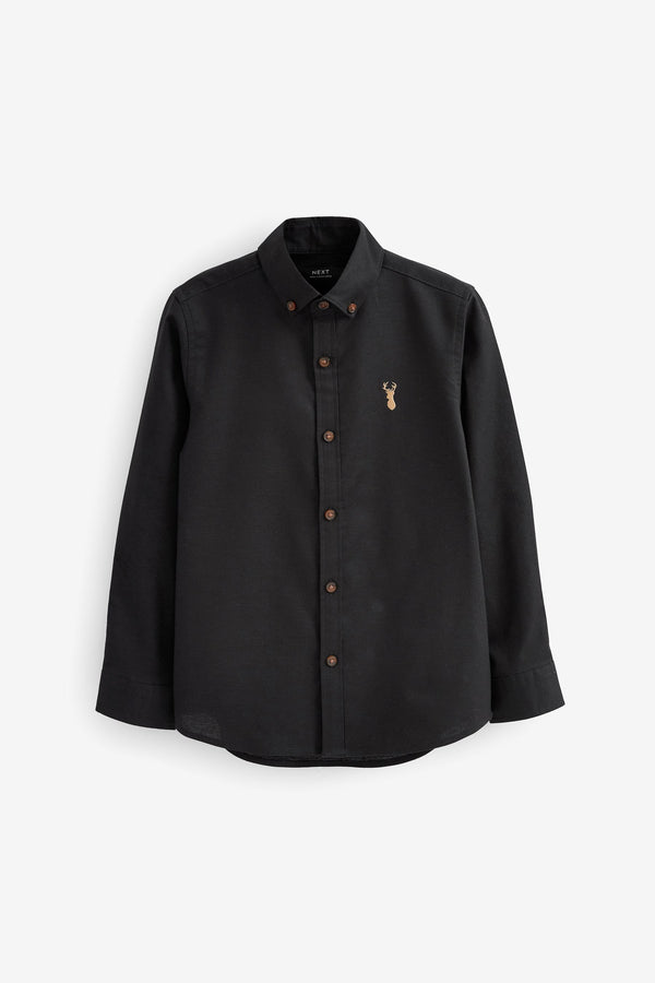 Black Single Oxford Shirt (3-16yrs)