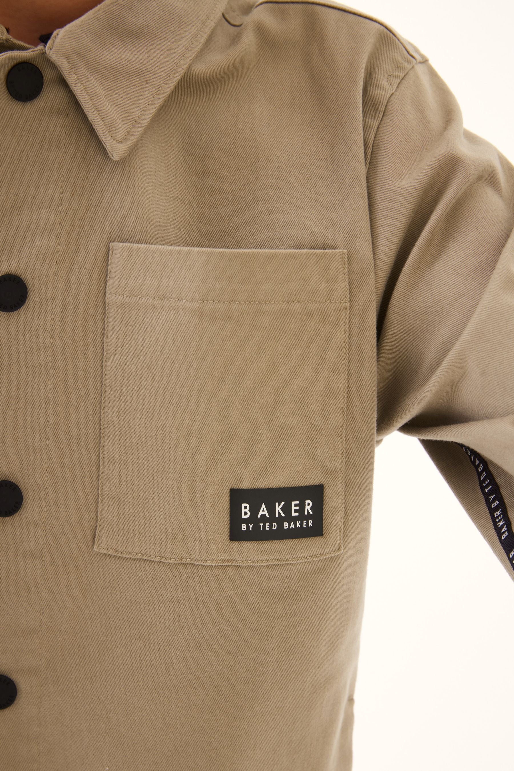 Baker by Ted Baker Stone Shacket