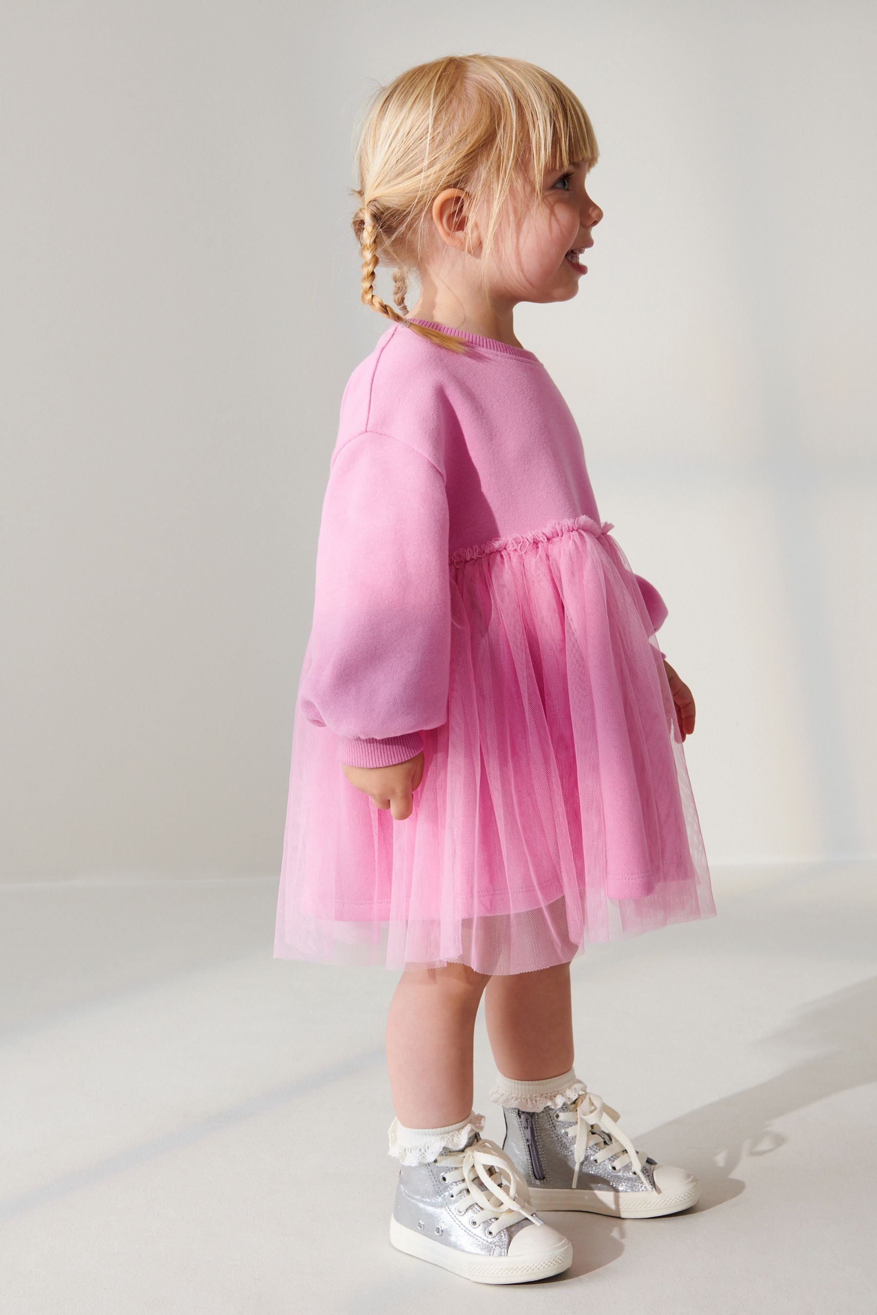 Pink Sweat Party Dress (3mths-7yrs)