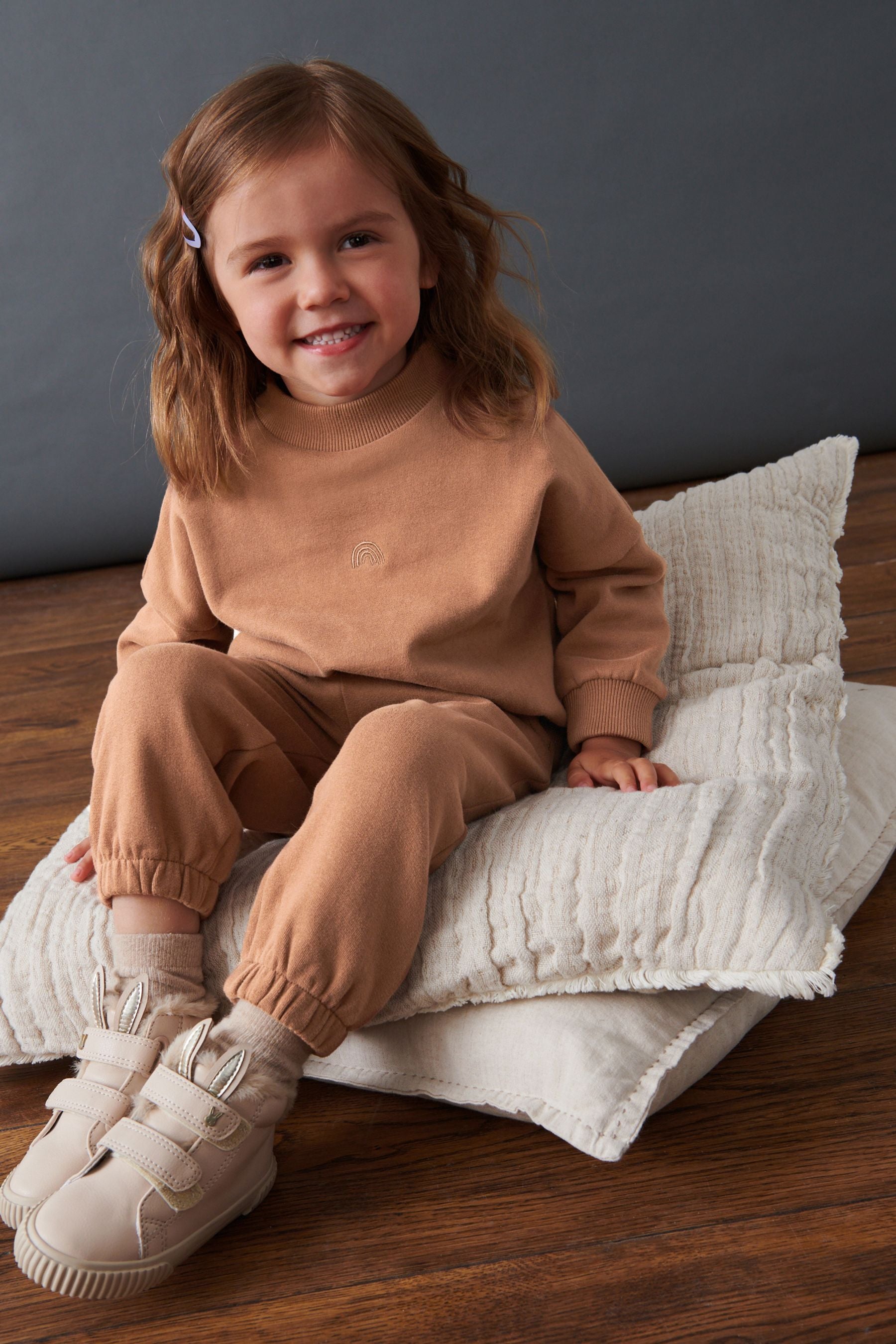 Brown Soft Touch Jersey Top and Joggers Set (3mths-7yrs)