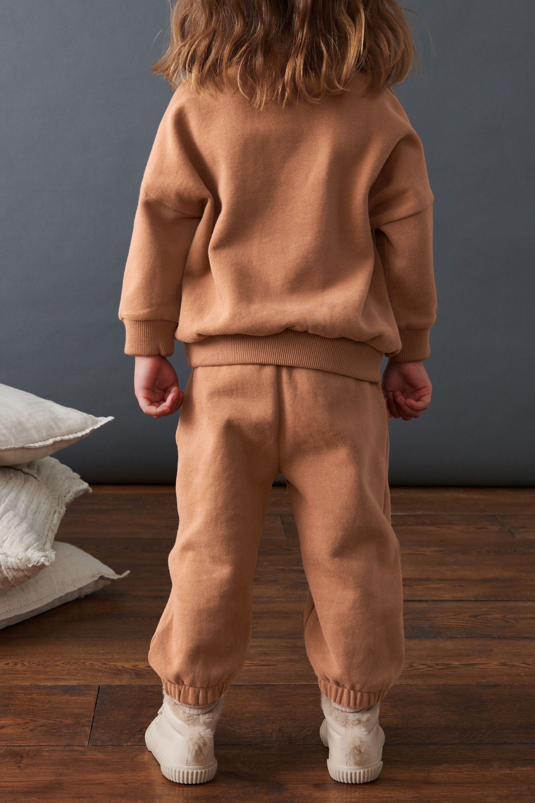 Brown Soft Touch Jersey Top and Joggers Set (3mths-7yrs)