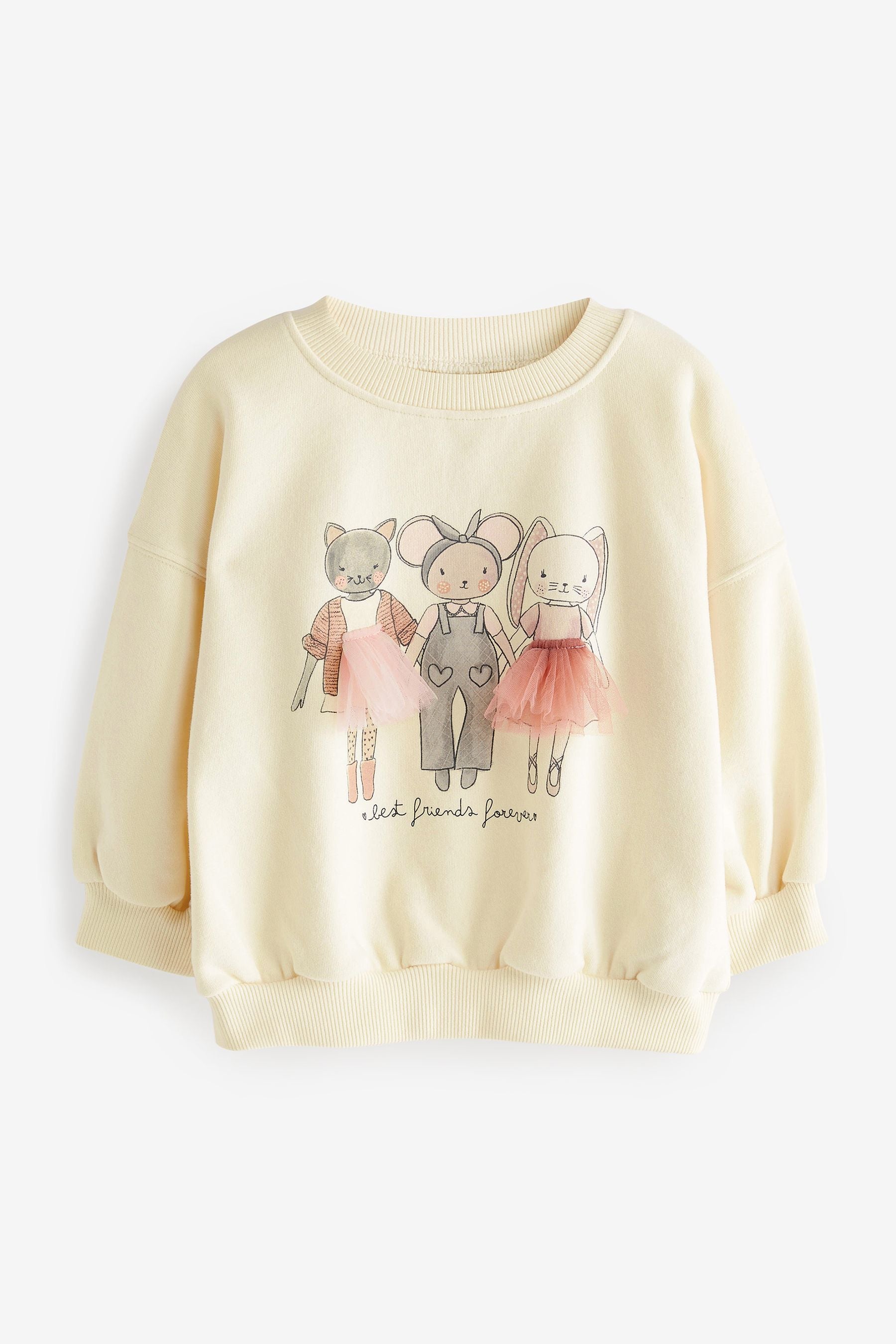 Cream Sweatshirt (3mths-7yrs)