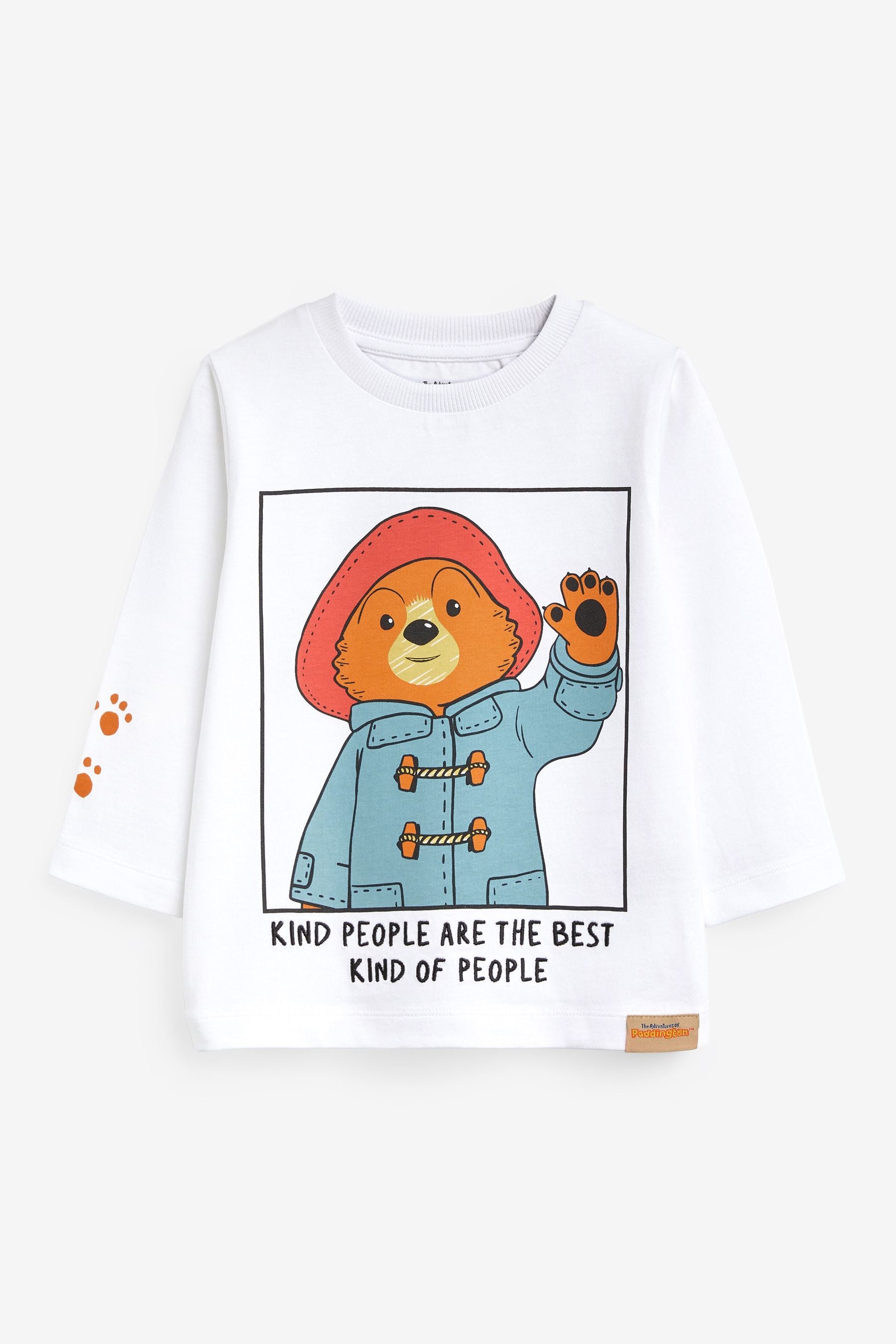 Paddington Bear White Long Sleeve License T-Shirt (3mths-8yrs)