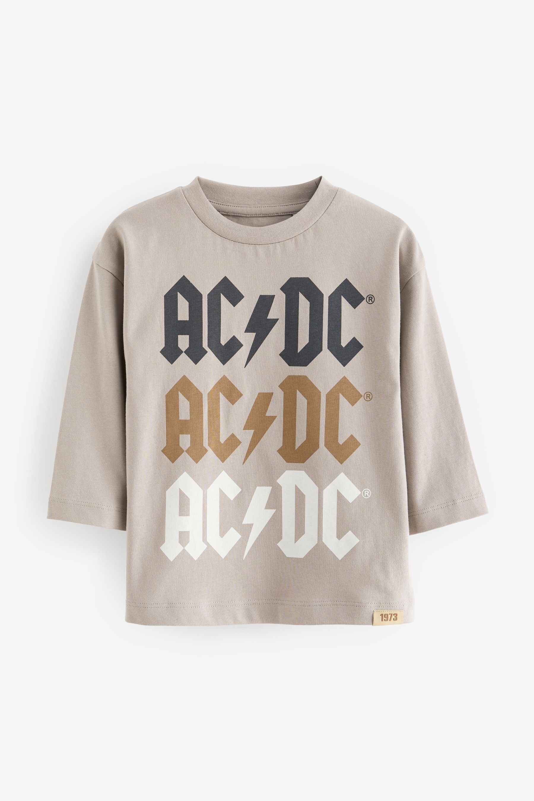 Grey ACDC Long Sleeve T-Shirt (3mths-8yrs)