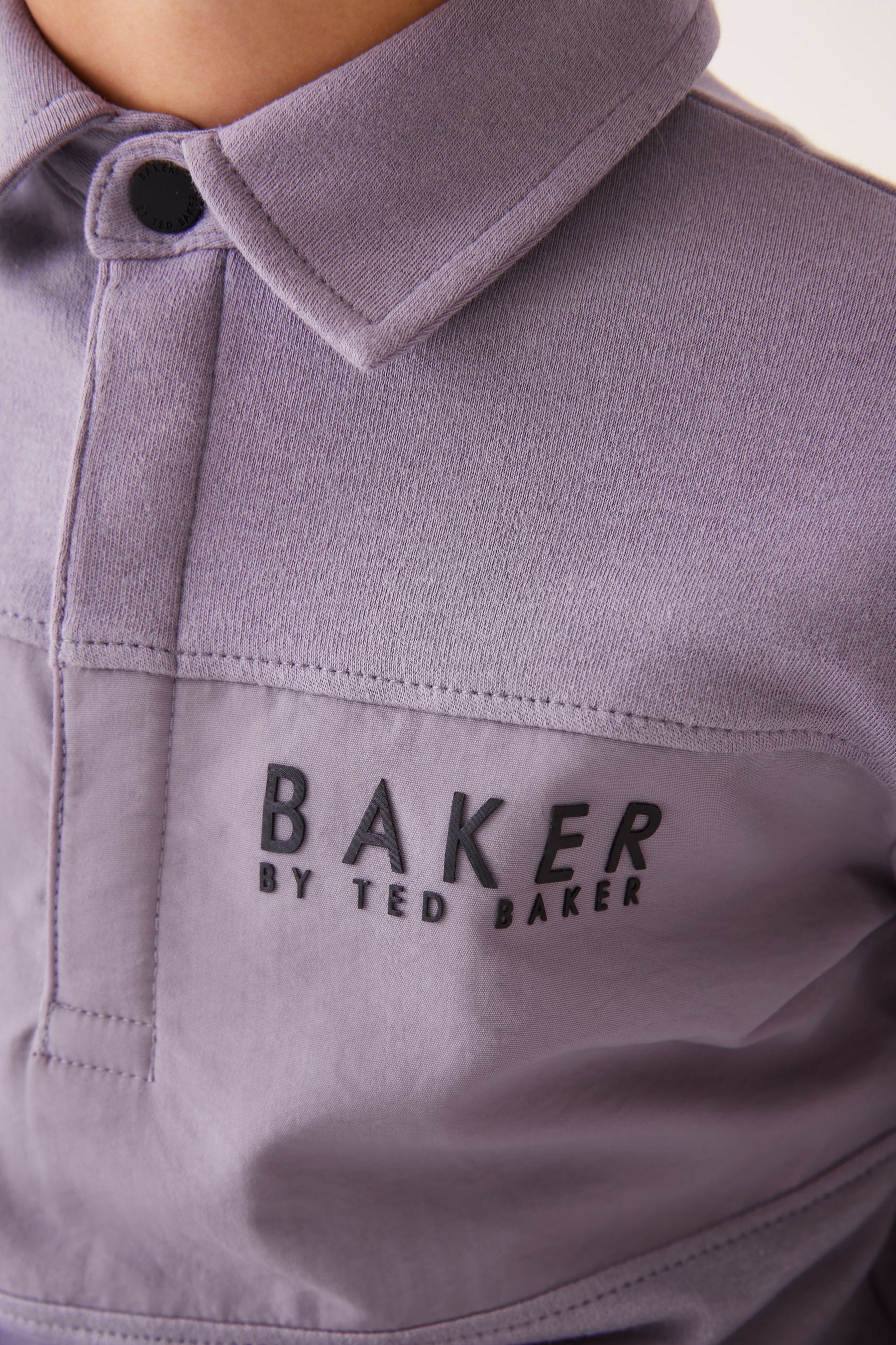 Baker by Ted Baker Long Sleeve Panel Polo Shirt